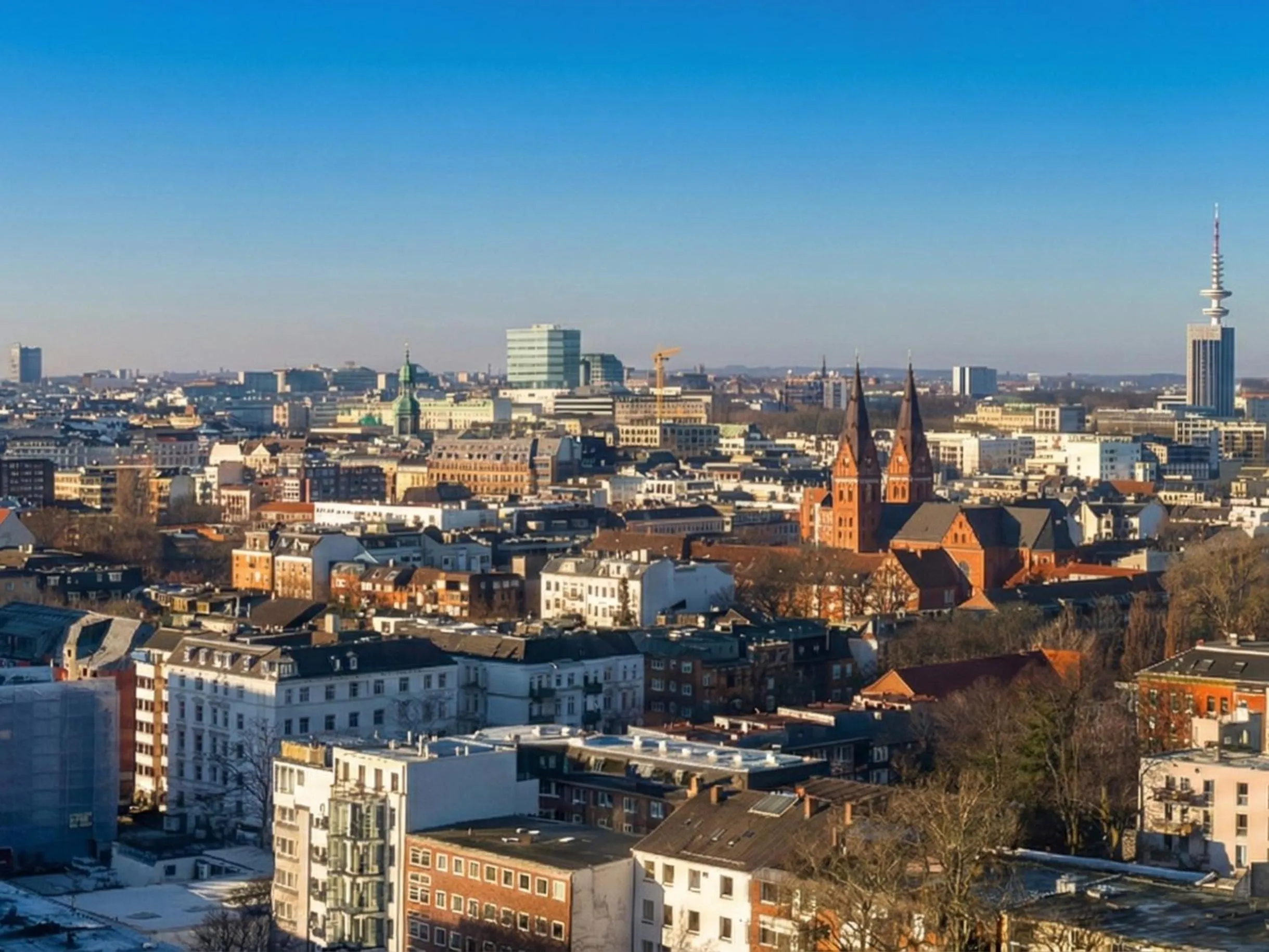 City view in Numa Hamburg St Georg