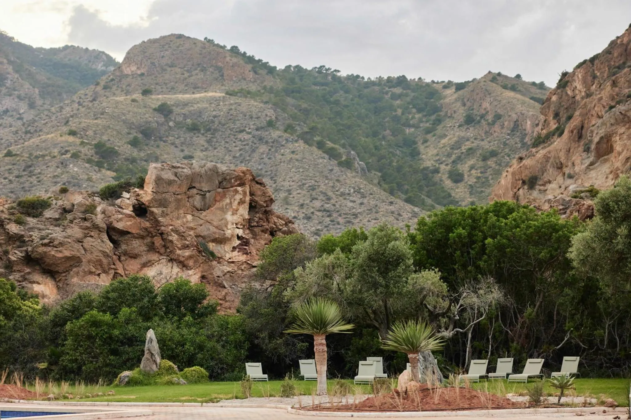 Mountain view in Camping El Portus
