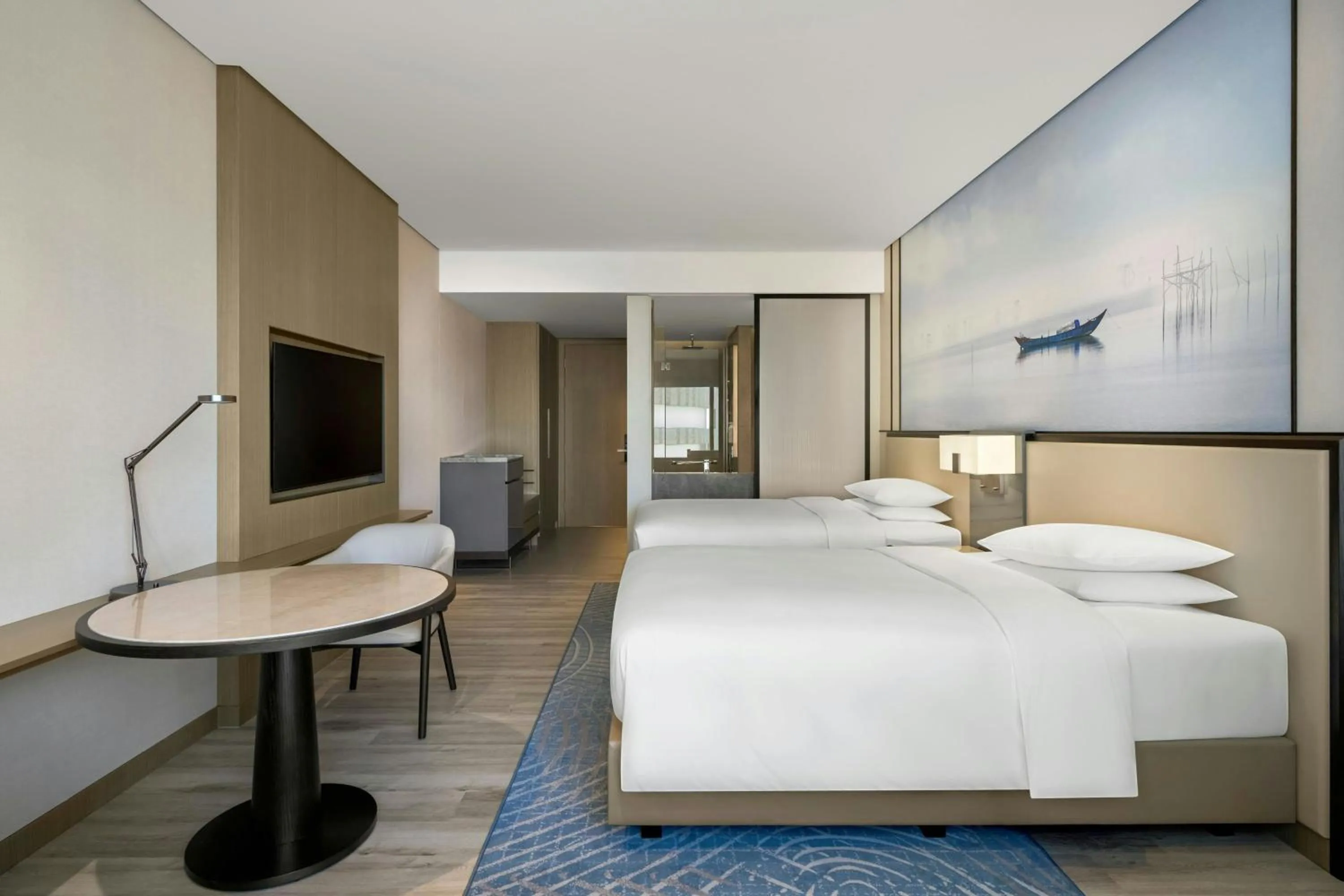 Bed in Courtyard by Marriott Danang Han River