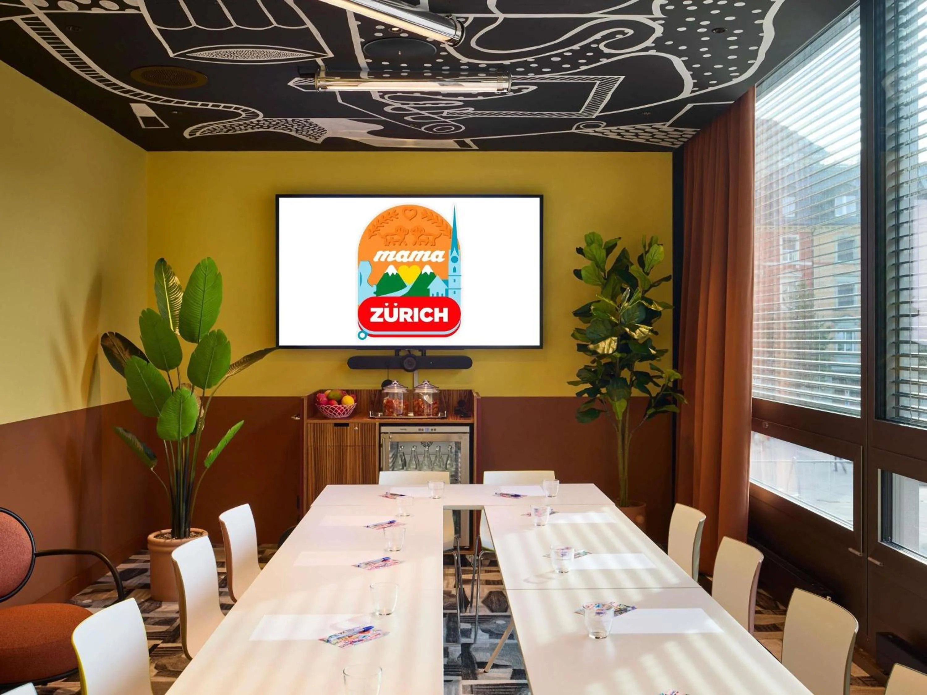 Meeting/conference room in Mama Shelter Zurich