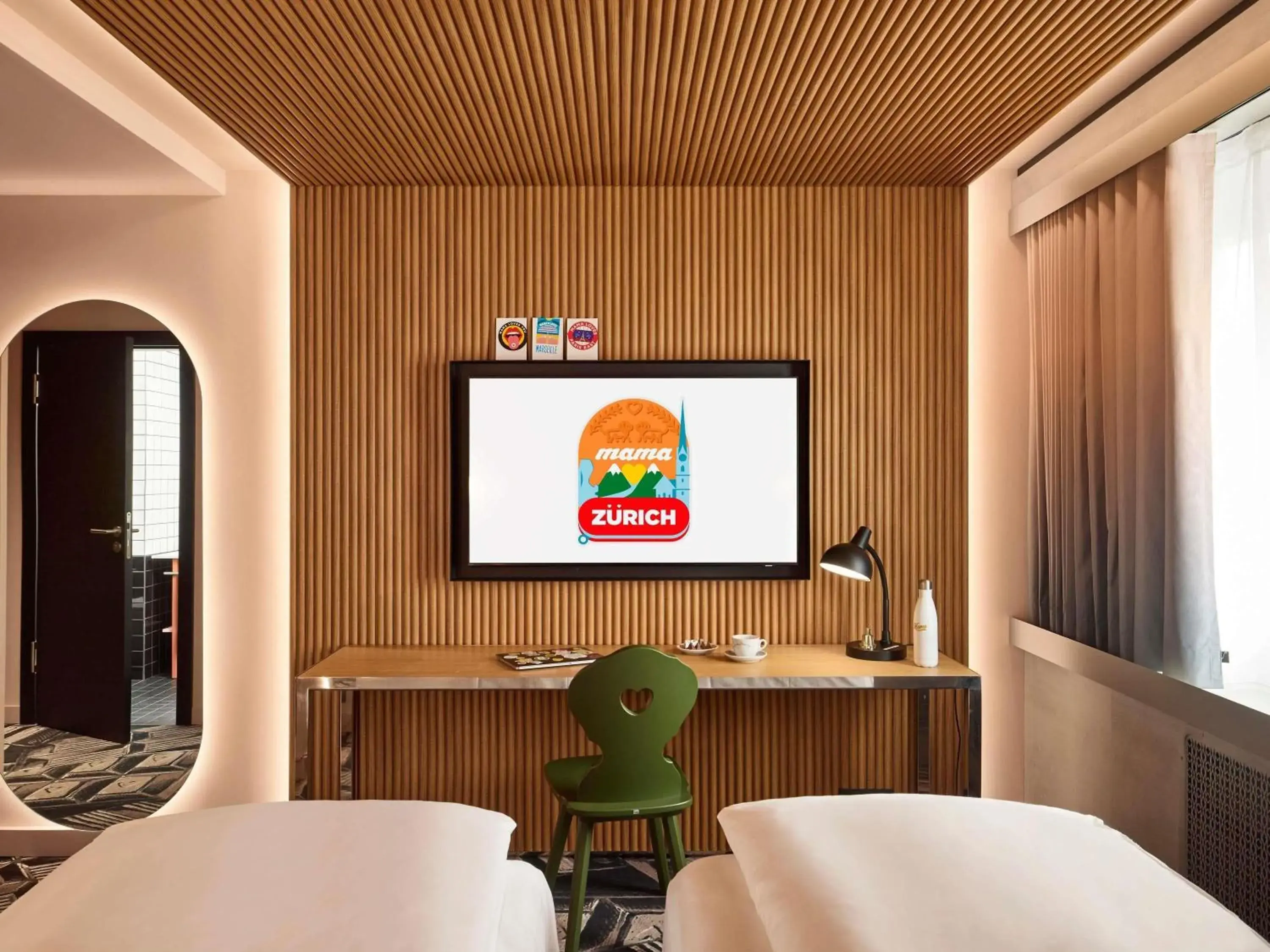Medium Mama Twin Room in Mama Shelter Zurich Medium Mama Twin Room in Mama Shelter Zurich
