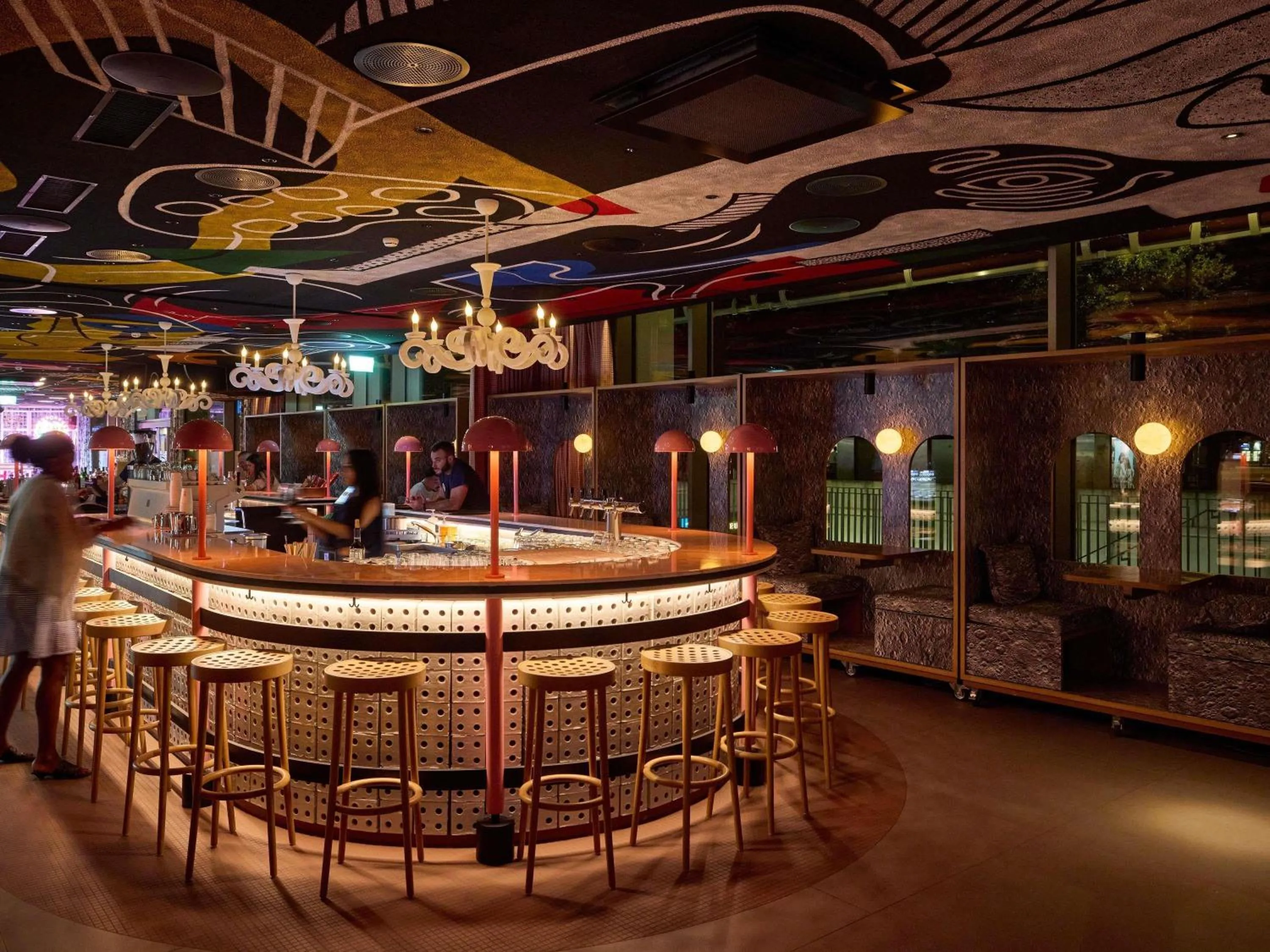 Lounge or bar in Mama Shelter Zurich