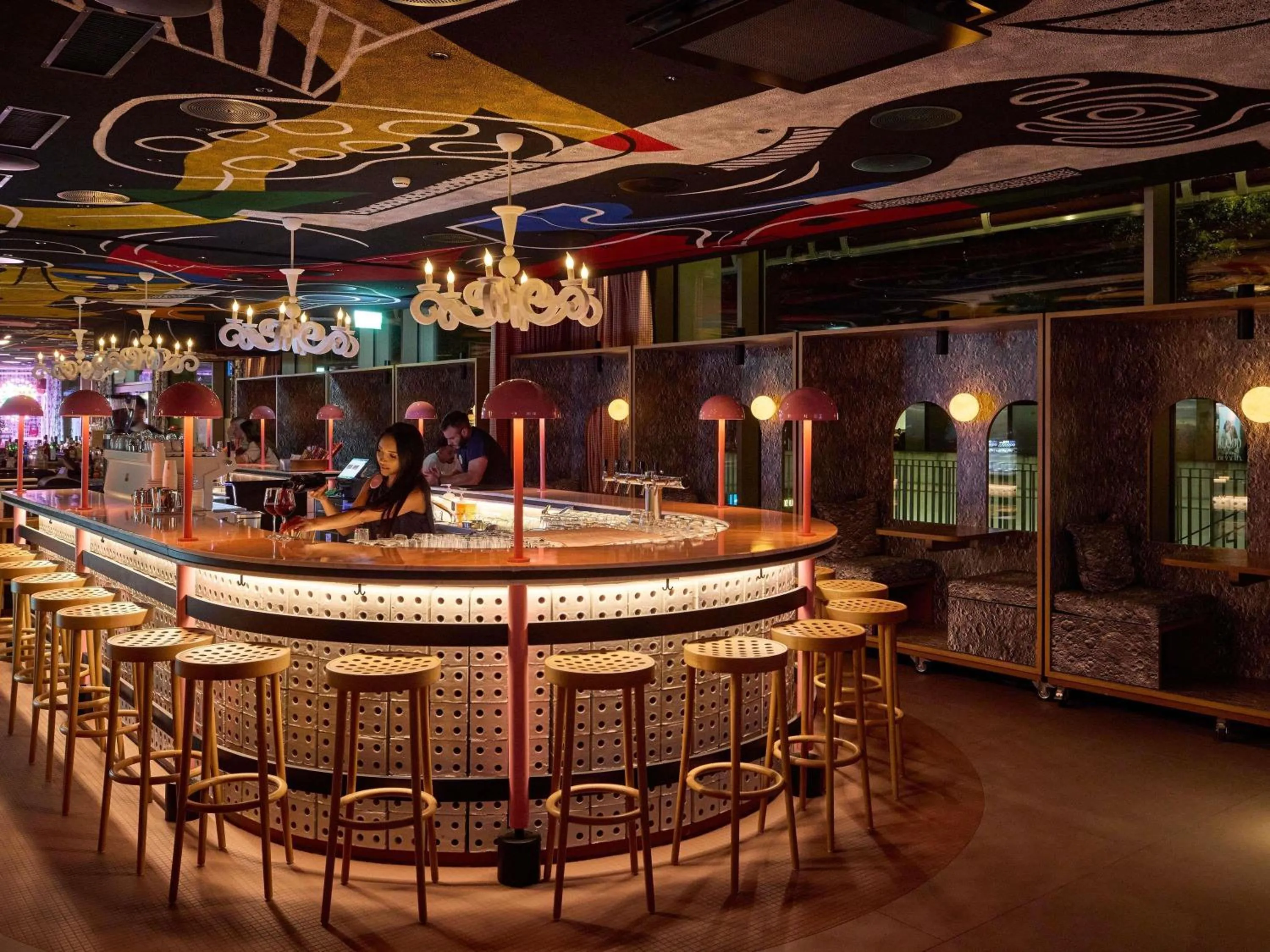 Lounge or bar in Mama Shelter Zurich