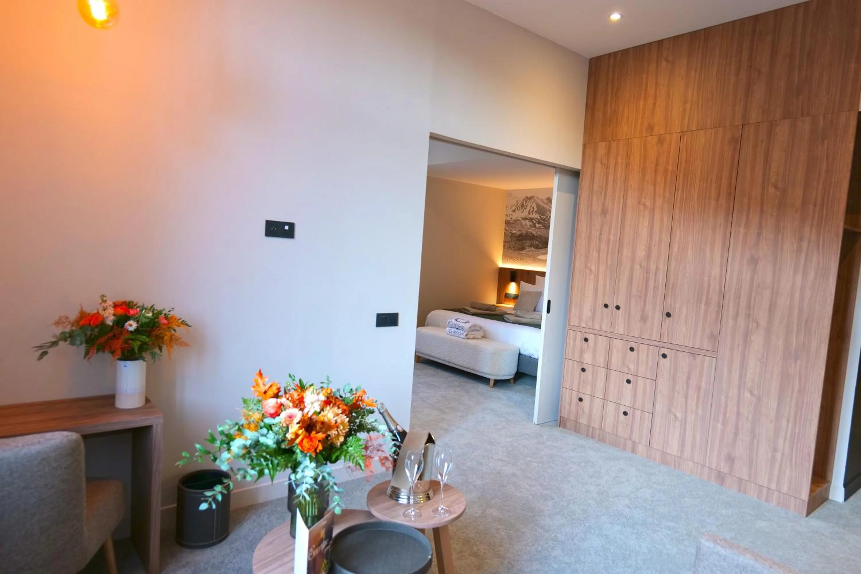 Bedroom, Bed in Garrigae Caserne de Briançon & SPA Cinq Mondes