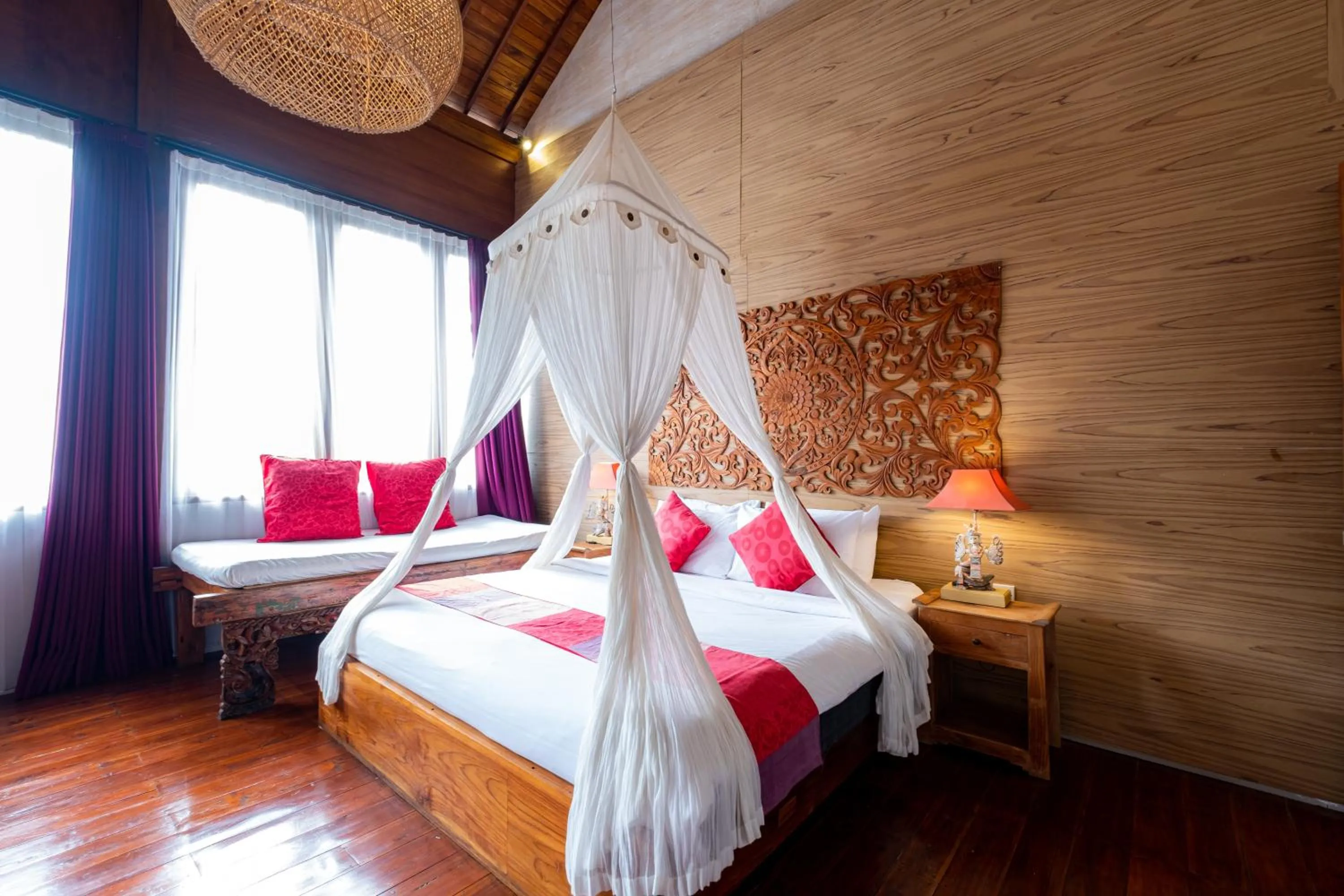 Photo of the whole room, Bed in Kakul Vila