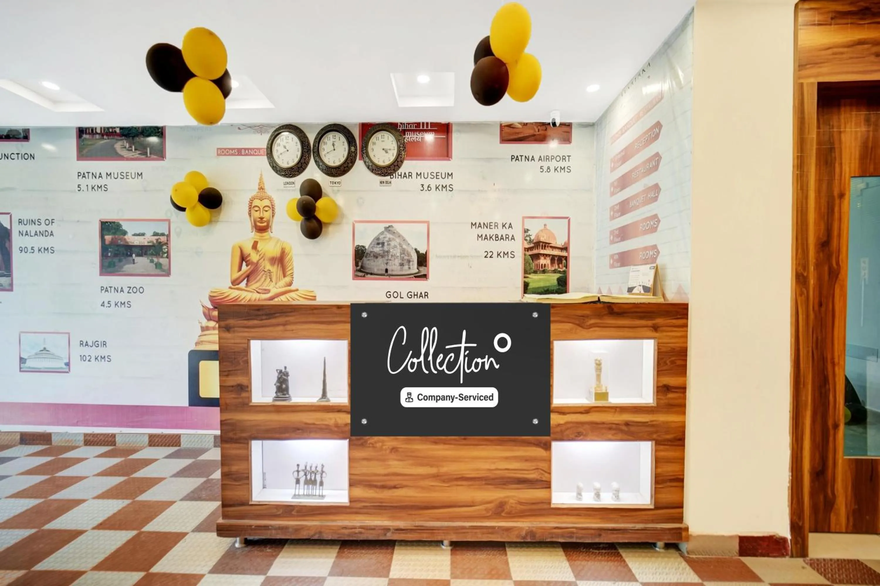 Lobby or reception in Super Collection O Rajeev Nagar Near Atal Path Formerly Vinayaka