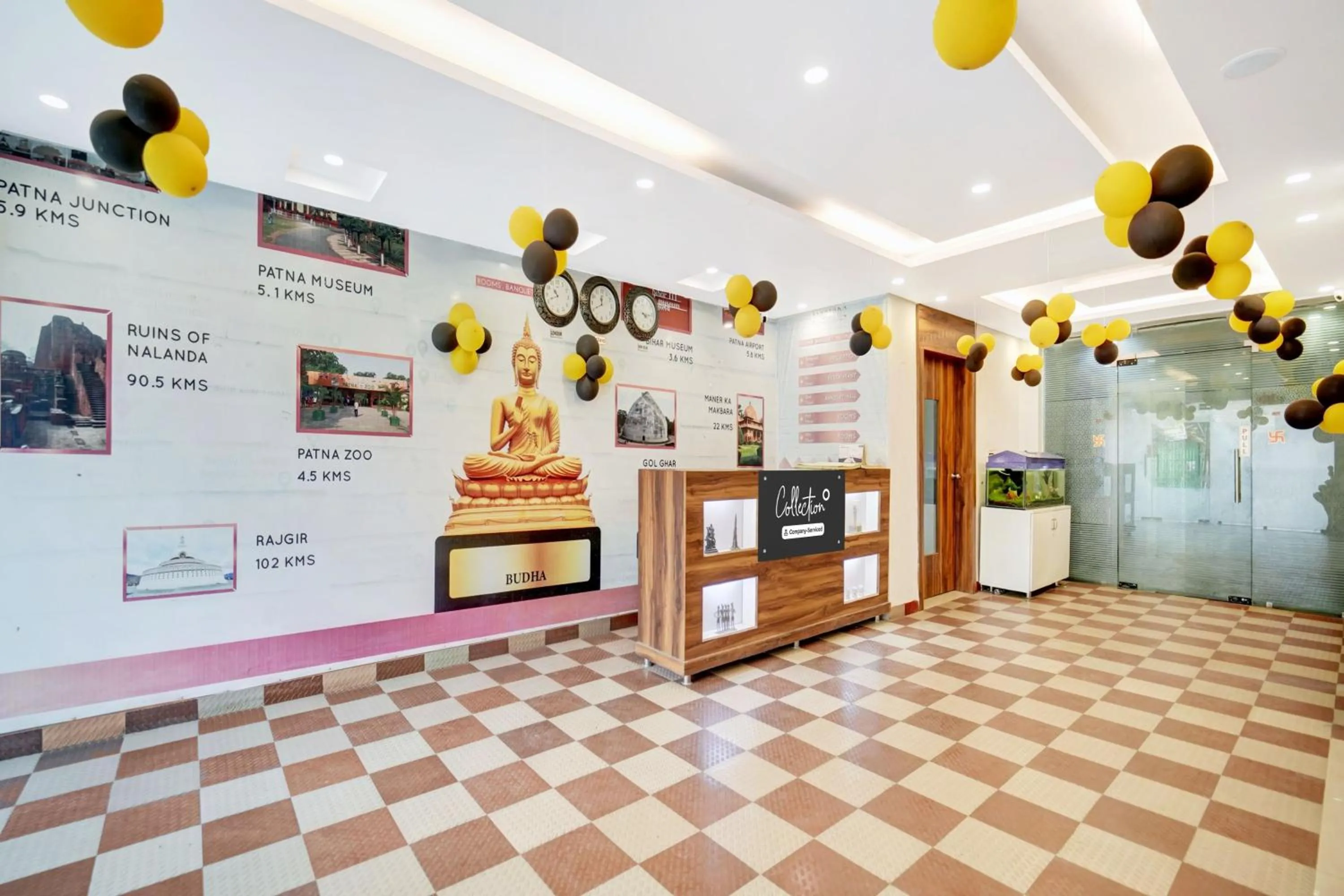 Lobby or reception in Super Collection O Rajeev Nagar Near Atal Path Formerly Vinayaka
