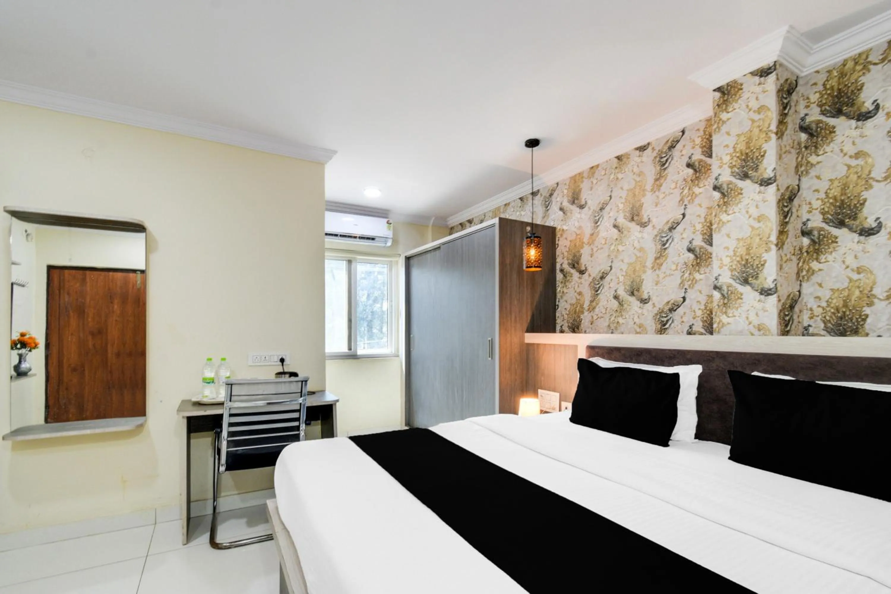 Bedroom, Bed in Townhouse Shamshabad Paradise Formerly Blue Petals Hotel