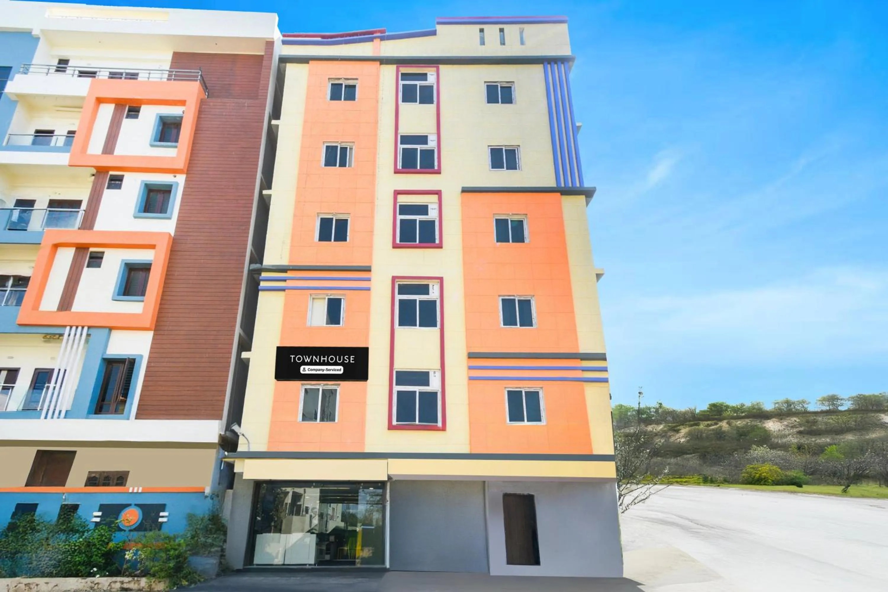 Facade/entrance in Townhouse Shamshabad Paradise Formerly Blue Petals Hotel