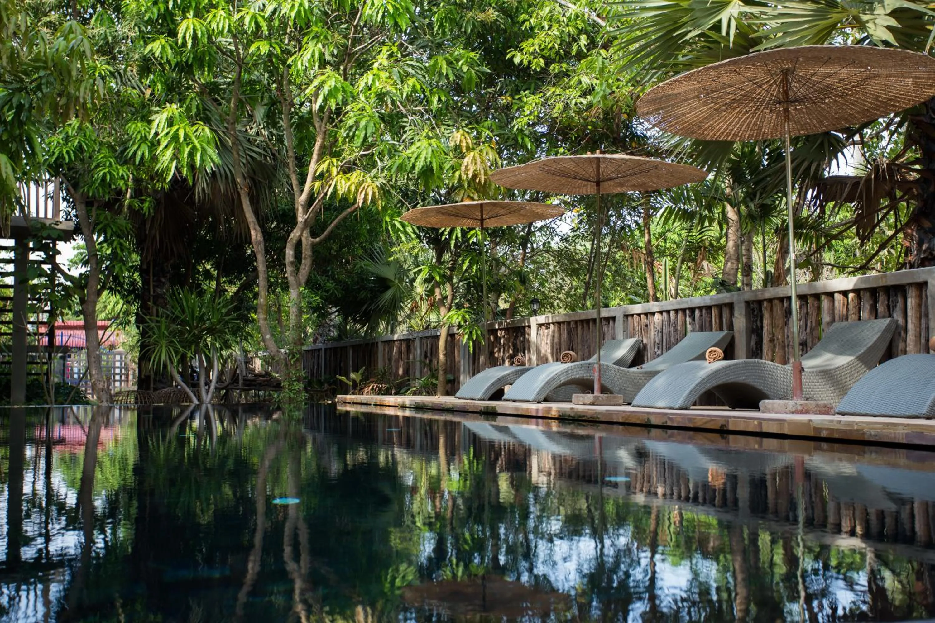 Swimming pool in Isann Lodge