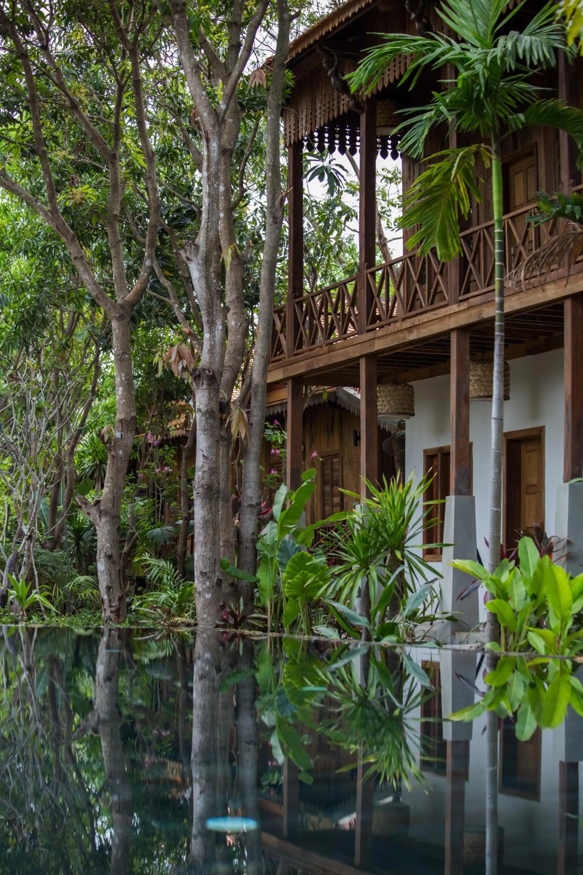Swimming pool in Isann Lodge