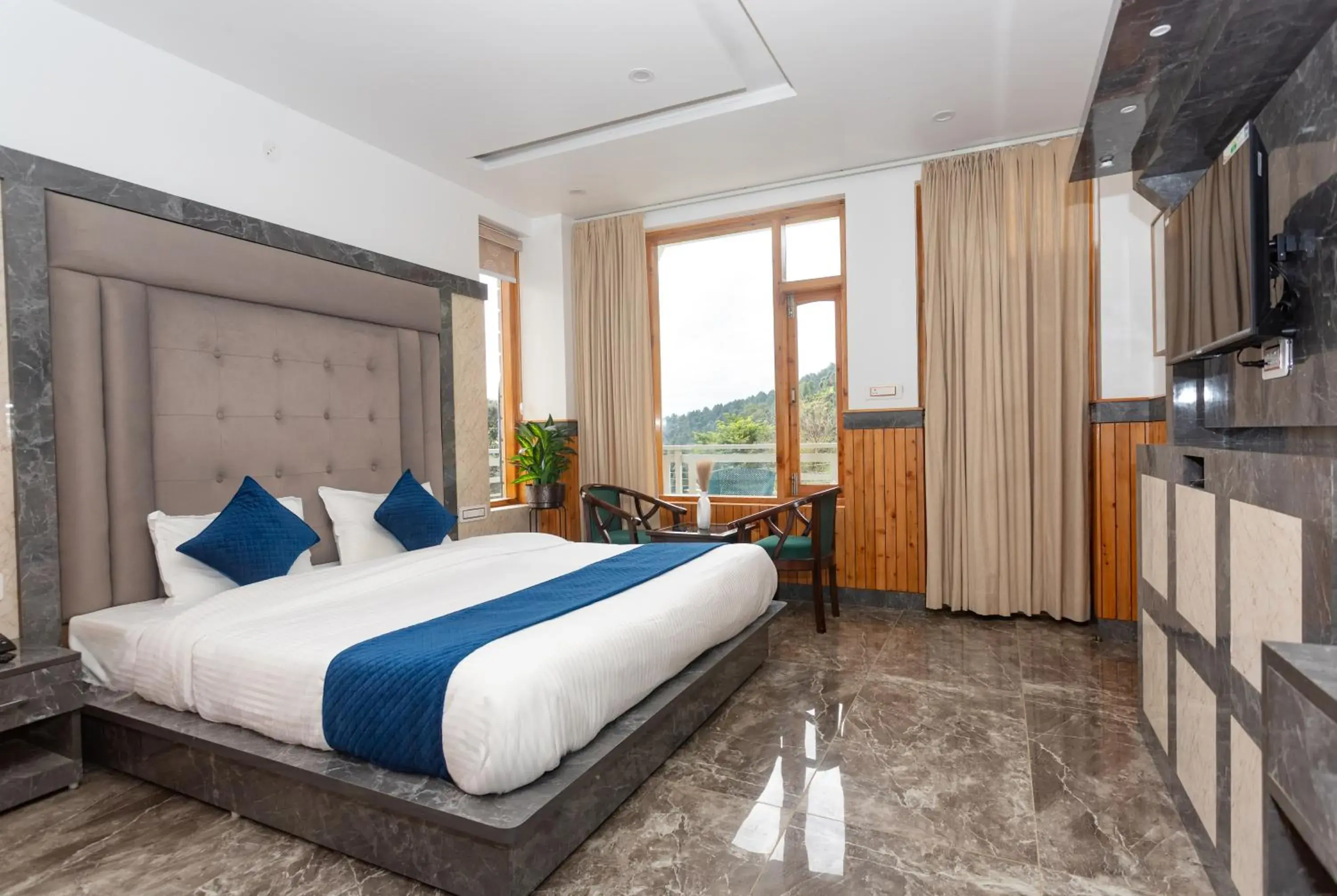 King Room with Mountain View in Tara Van - Best Mountain View Hotel in Dharamkot King Room with Mountain View in Tara Van - Best Mountain View Hotel in Dharamkot