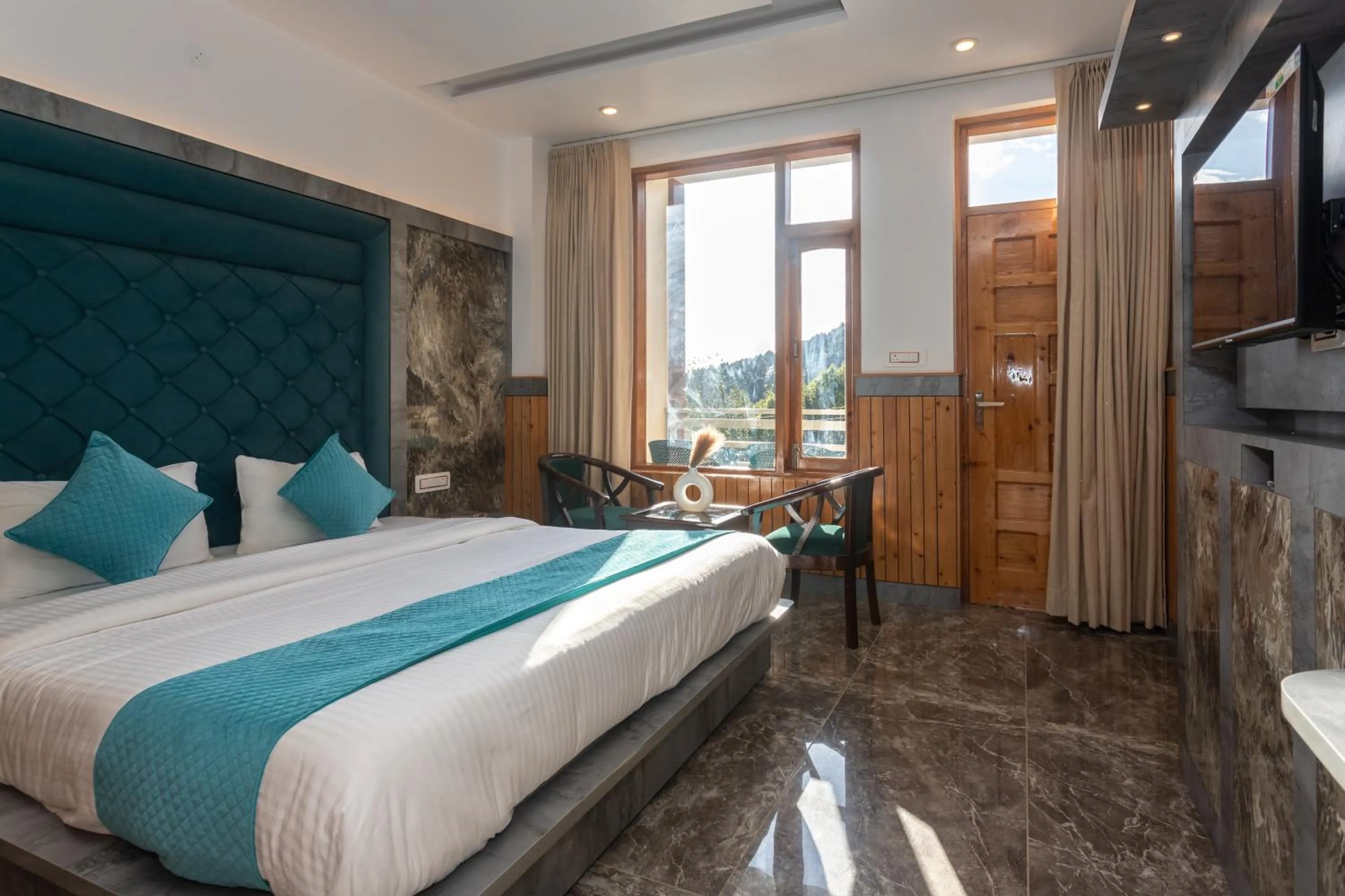 Double Room with Mountain View - single occupancy in Tara Van - Best Mountain View Hotel in Dharamkot