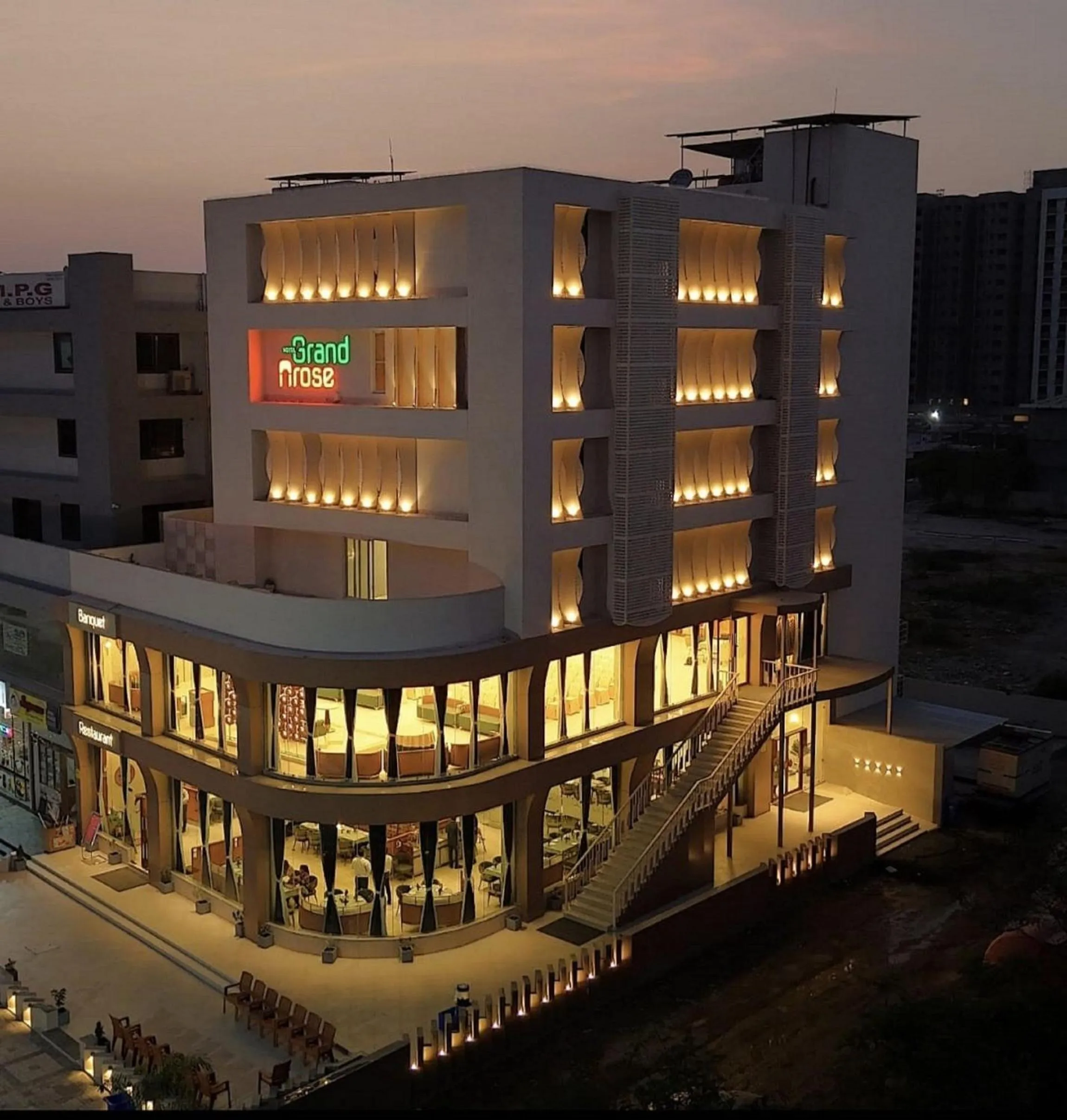 Property building in Hotel Grand Arose