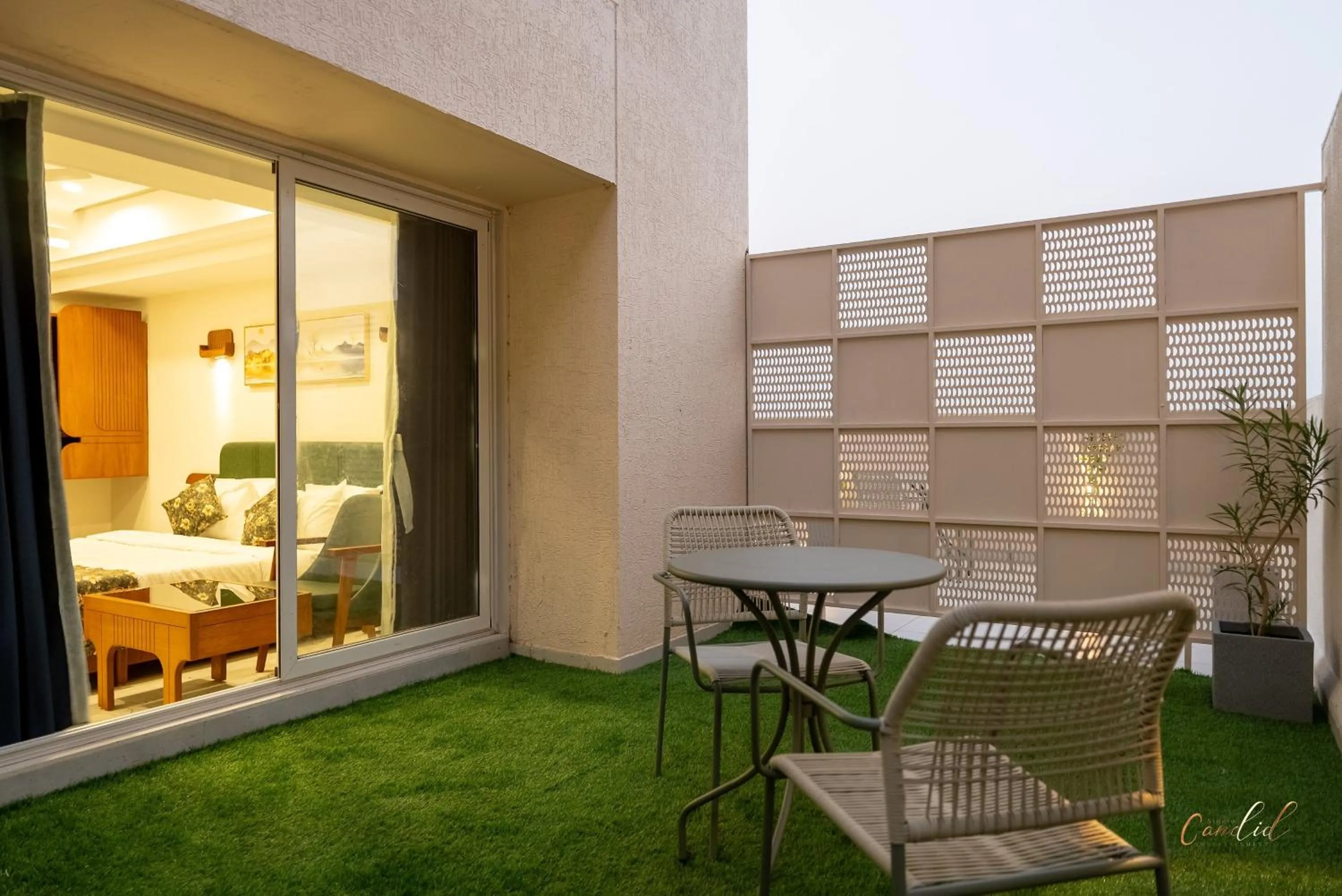 Garden view in Hotel Grand Arose