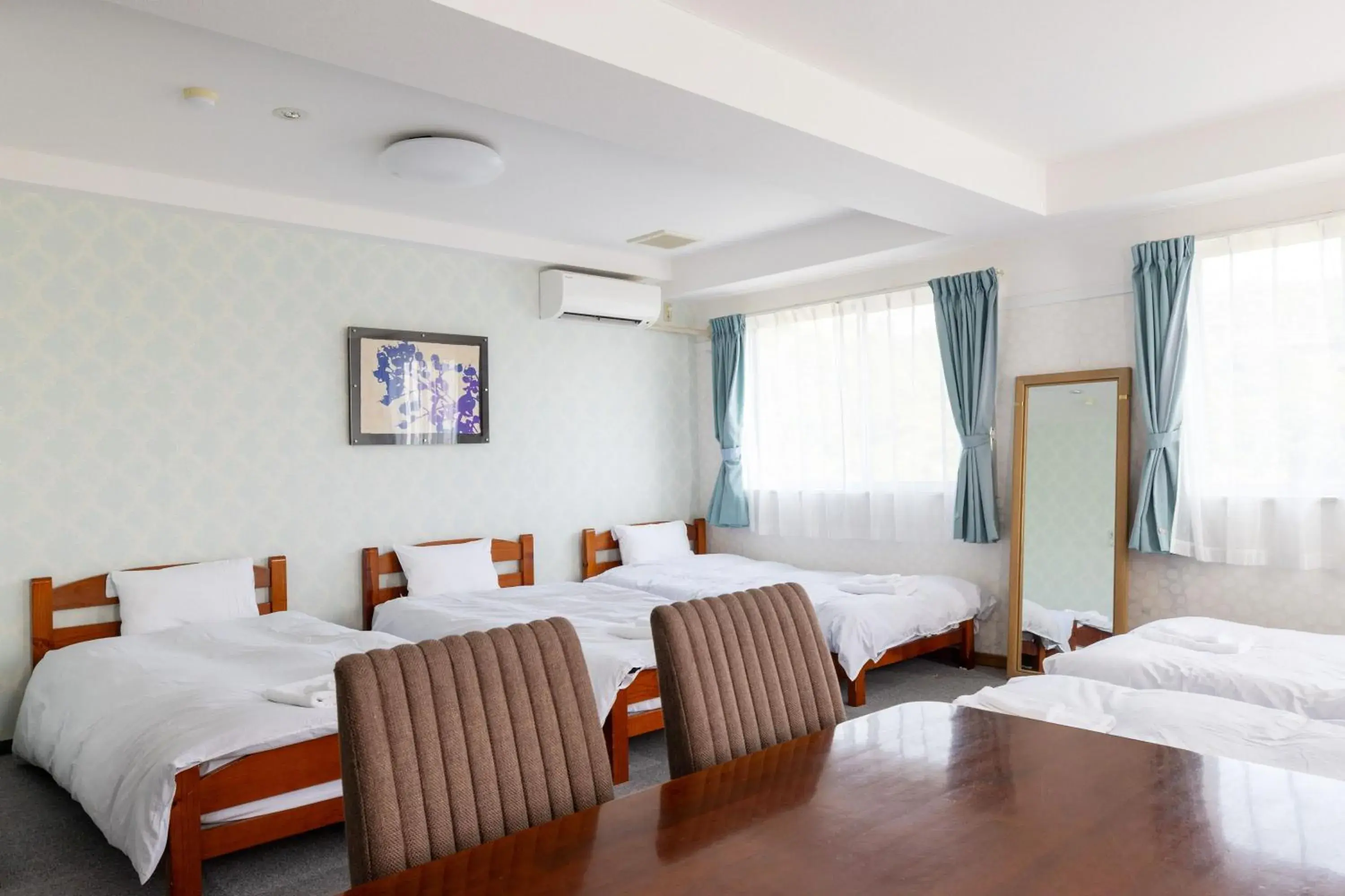 Bed in Grampus Inn Shirahama Bed in Grampus Inn Shirahama