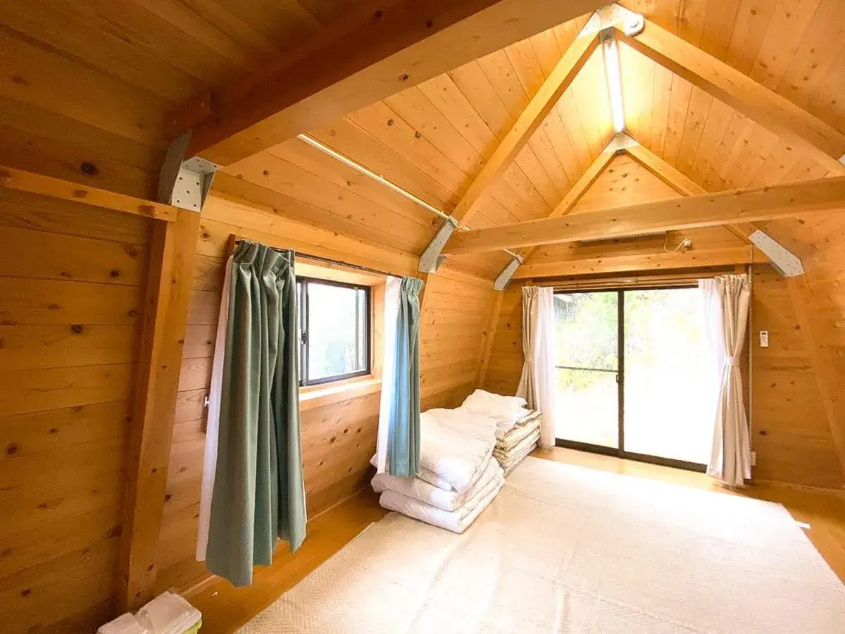 Bed in Grampus Inn Shirahama Bed in Grampus Inn Shirahama