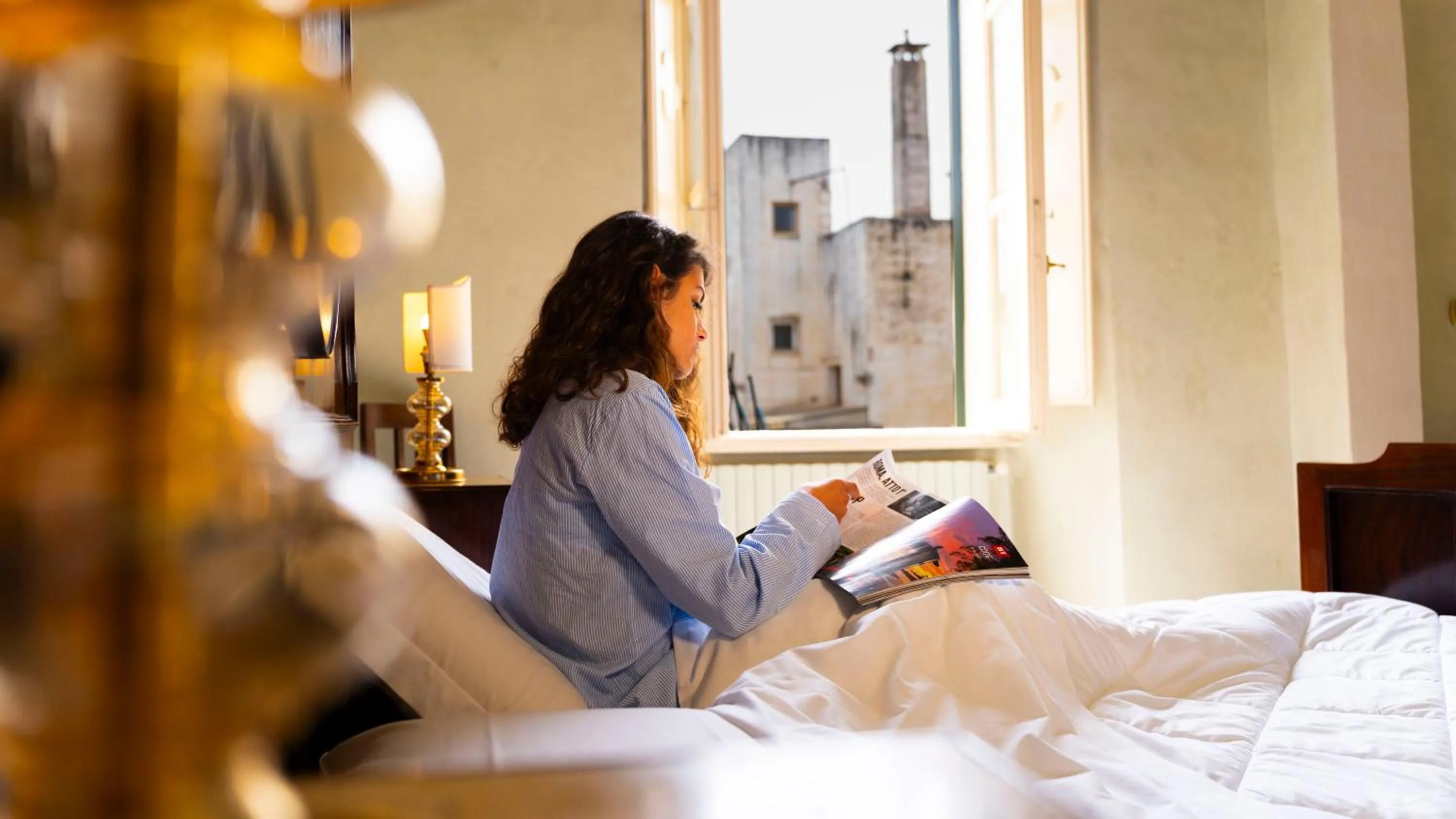 Photo of the whole room, Bed in Palazzo Zacà