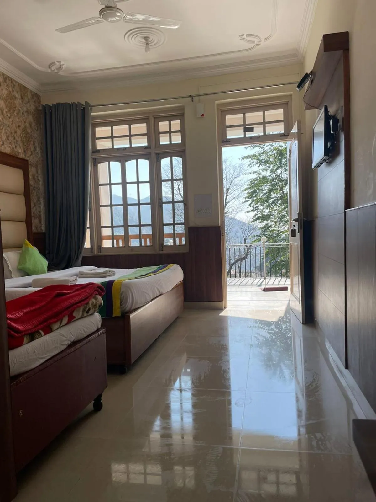 Bed in Sky Pie hotel