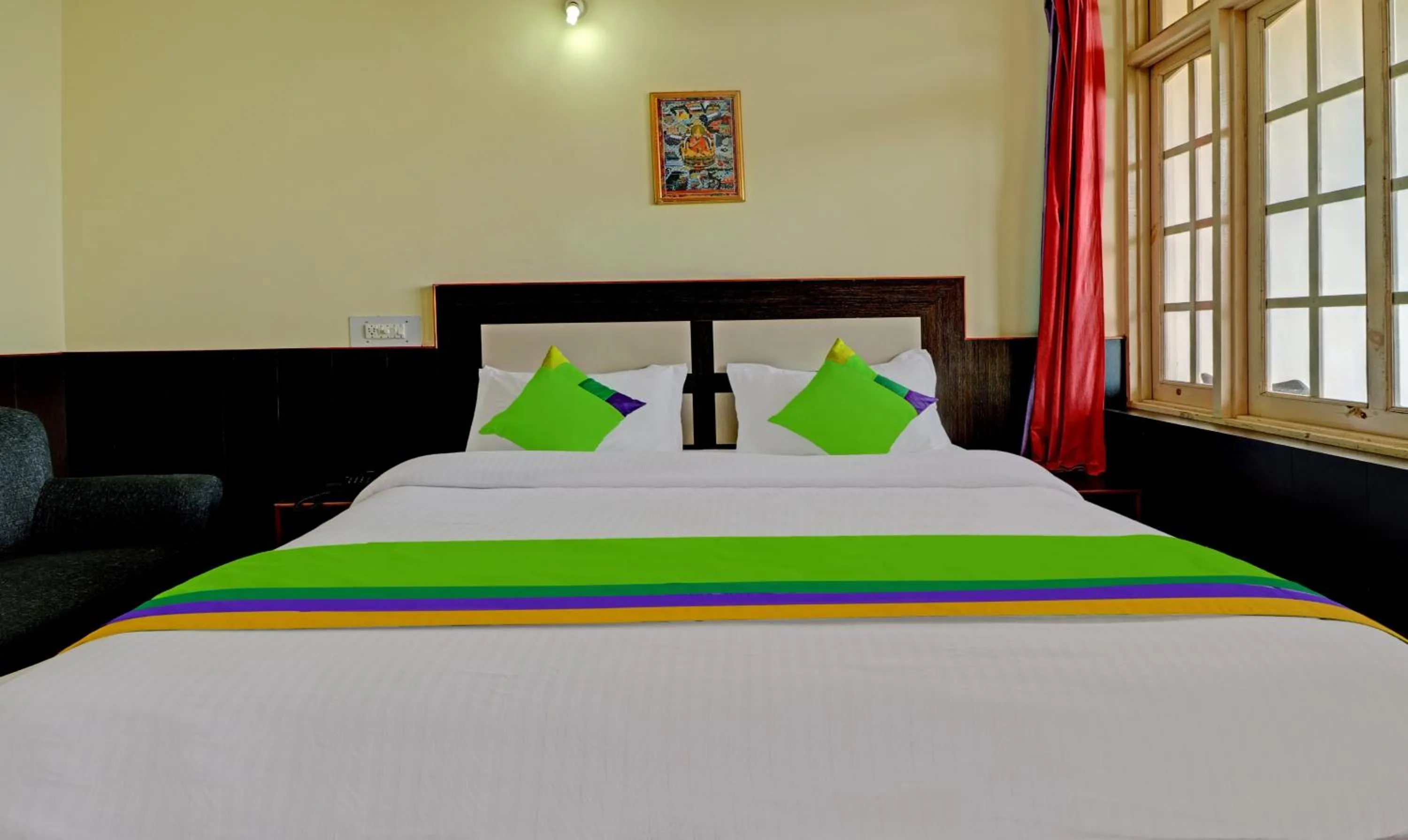 Bed in Sky Pie hotel