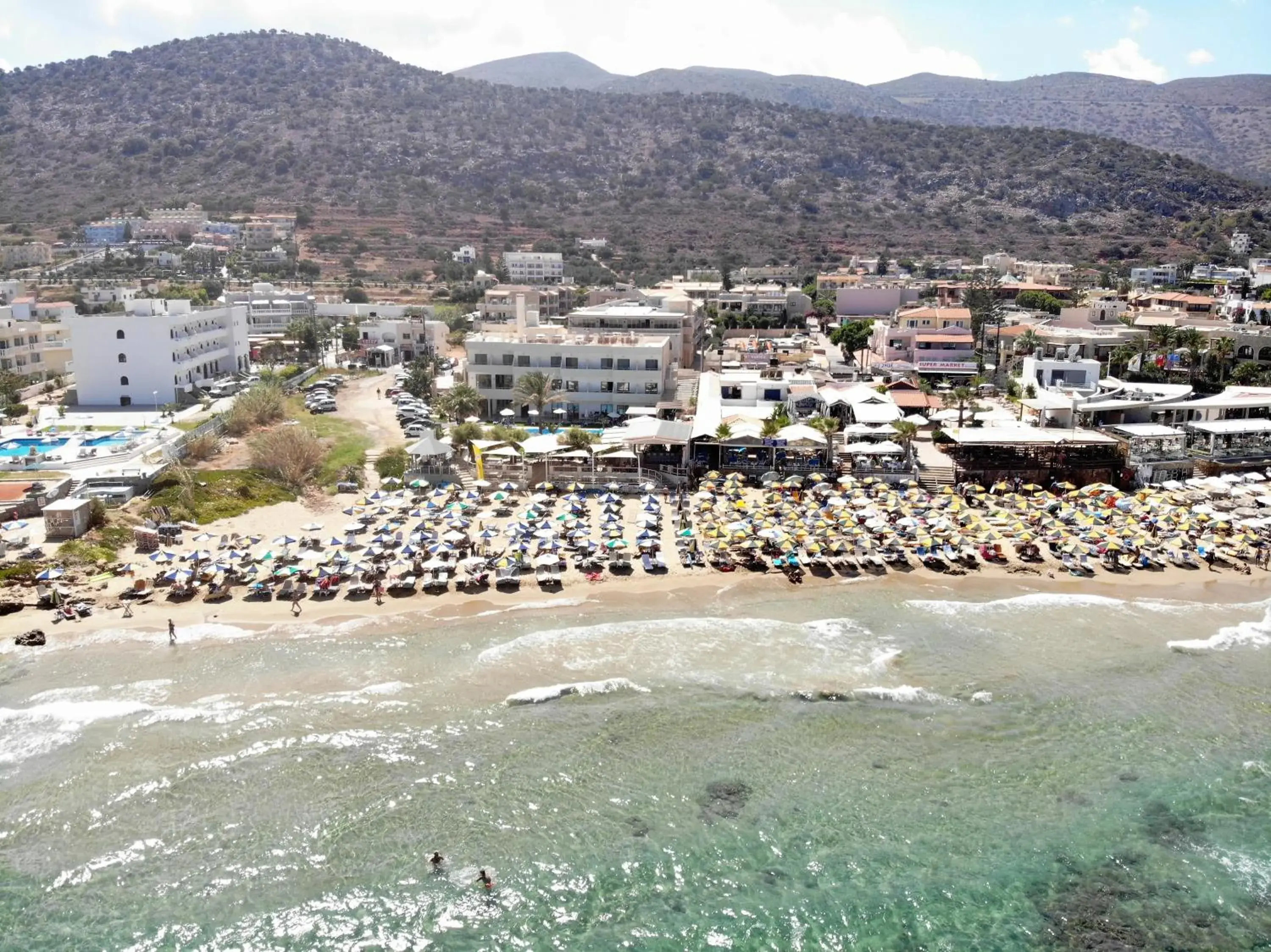 Bird's eye view in Malliotakis Beach Hotel "by Checkin" Bird's eye view in Malliotakis Beach Hotel "by Checkin"