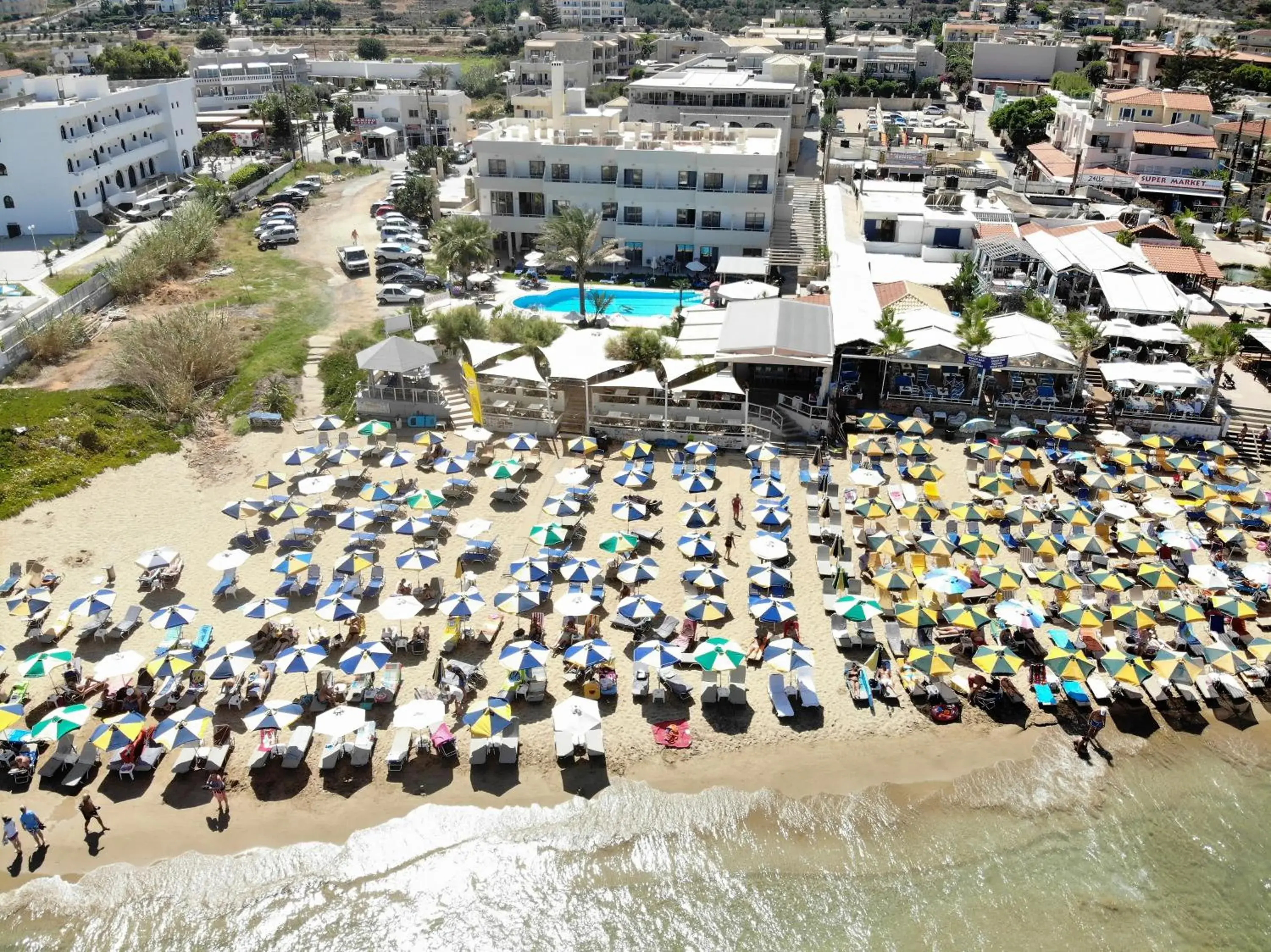 Bird's eye view in Malliotakis Beach Hotel "by Checkin" Bird's eye view in Malliotakis Beach Hotel "by Checkin"