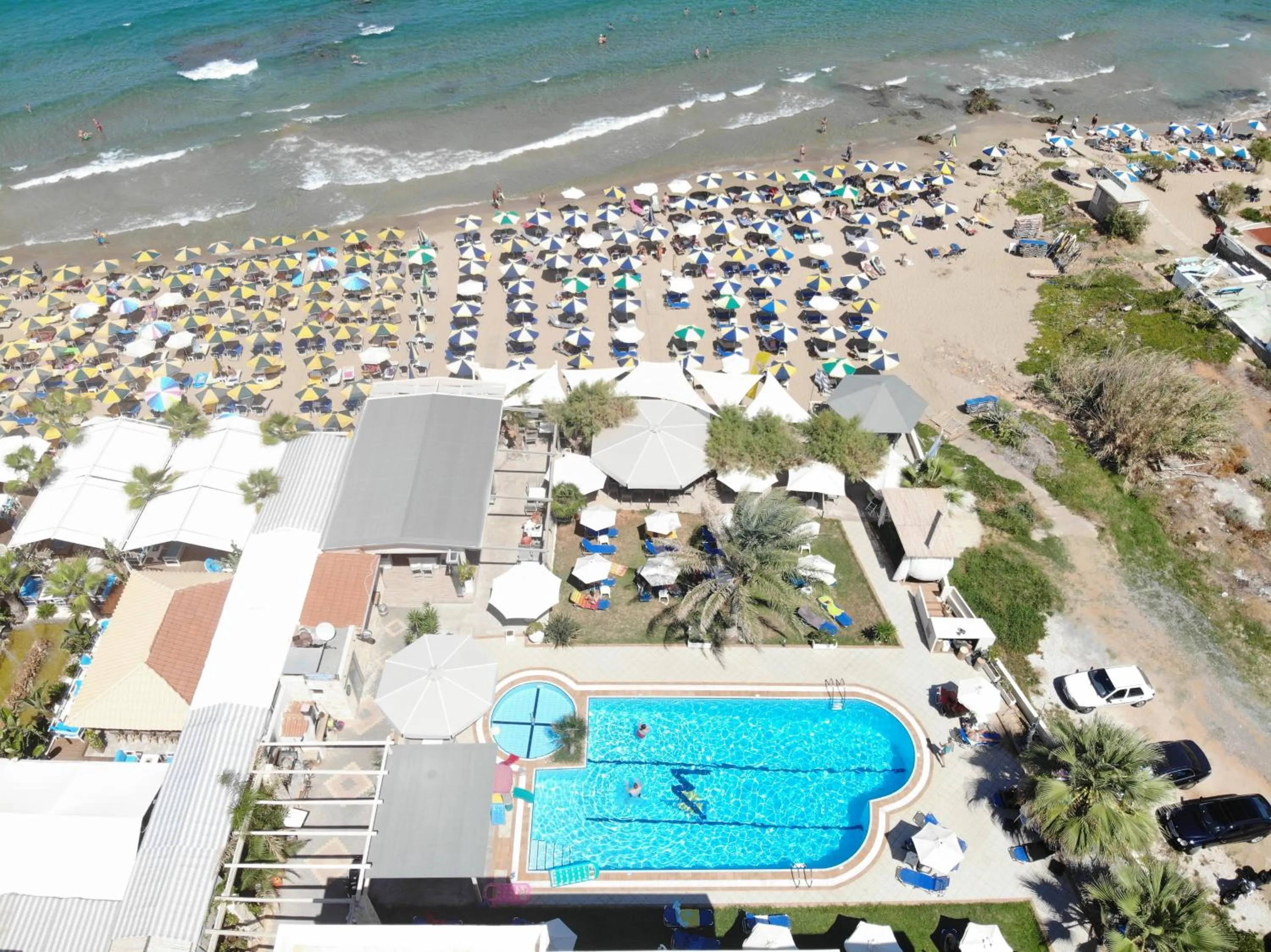 Bird's eye view in Malliotakis Beach Hotel "by Checkin"
