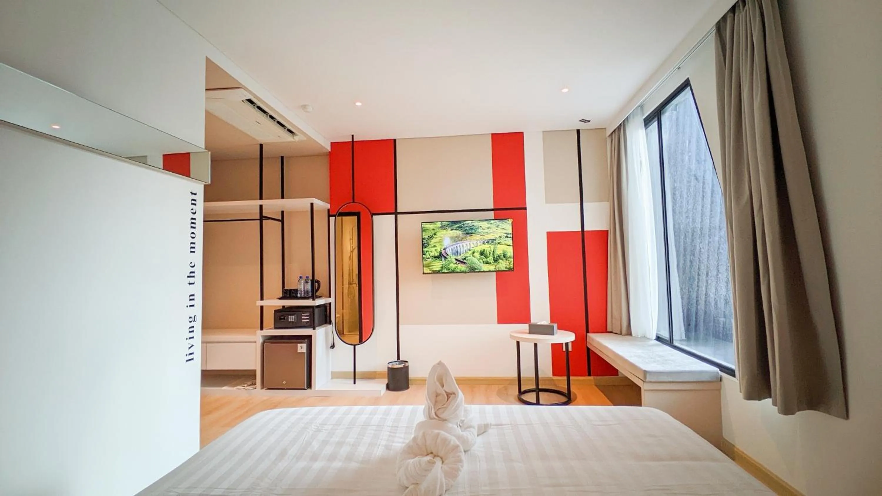 Bedroom, Bed in OS Style Hotel Batam Centre