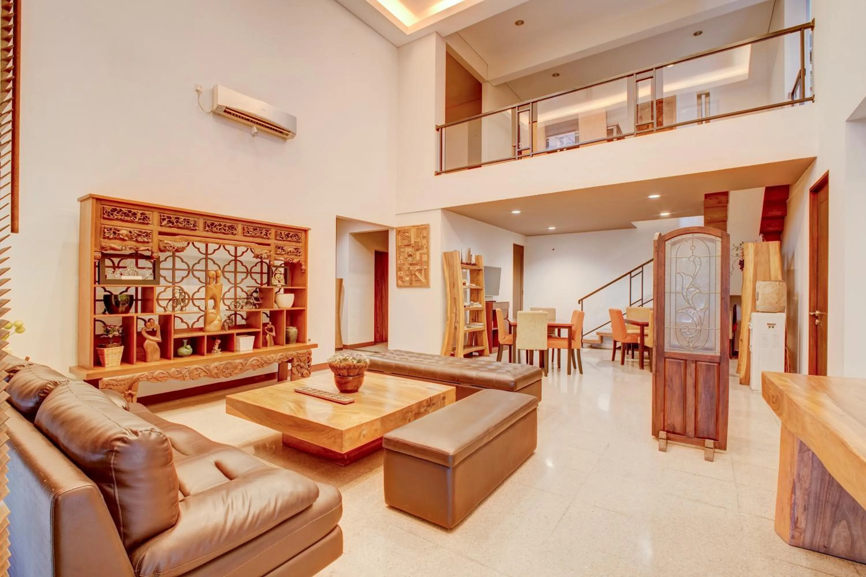 Seating area in Collection O near MRT Cipete Raya formerly Terogong Sembilan