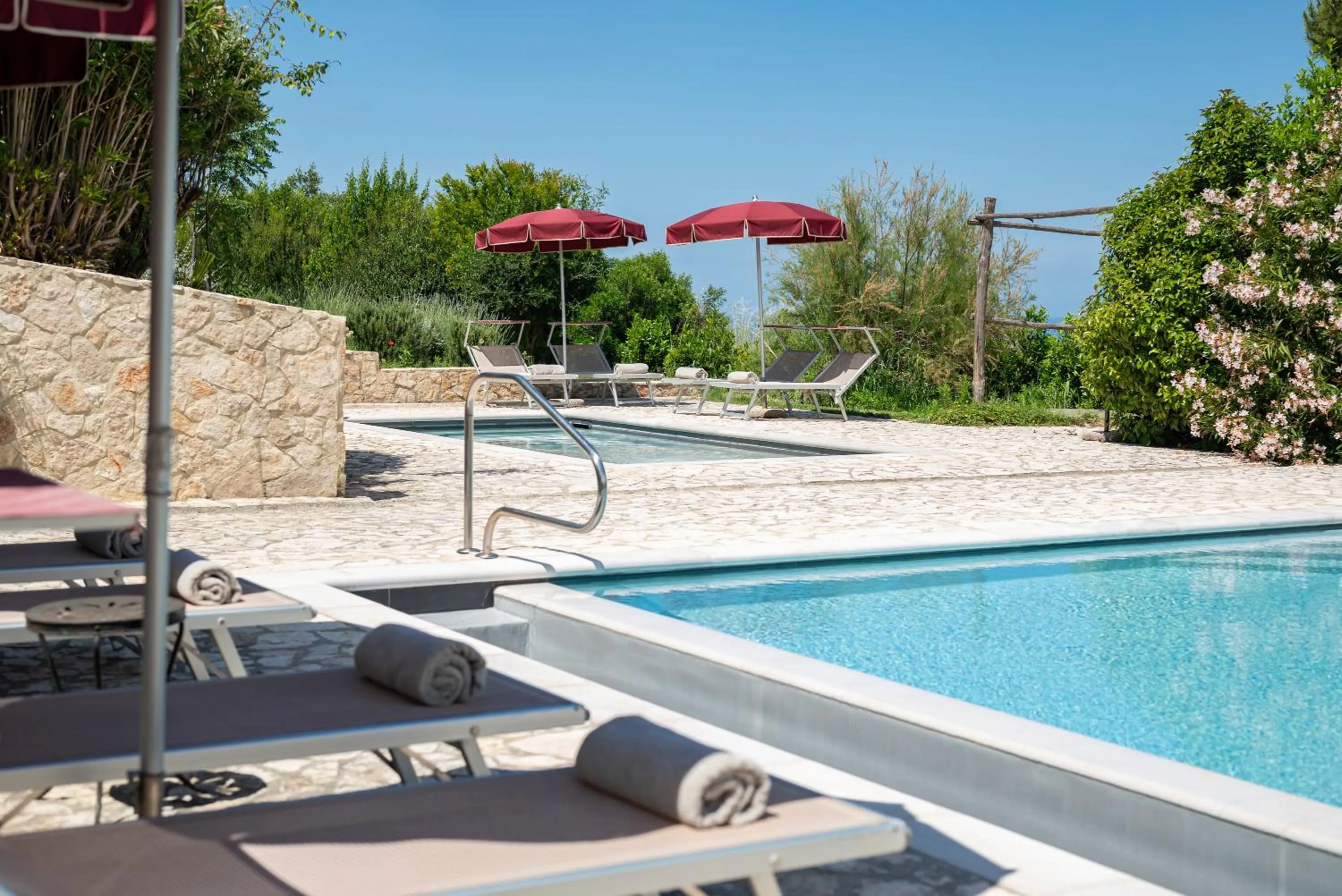 Pool view in La Muccheria