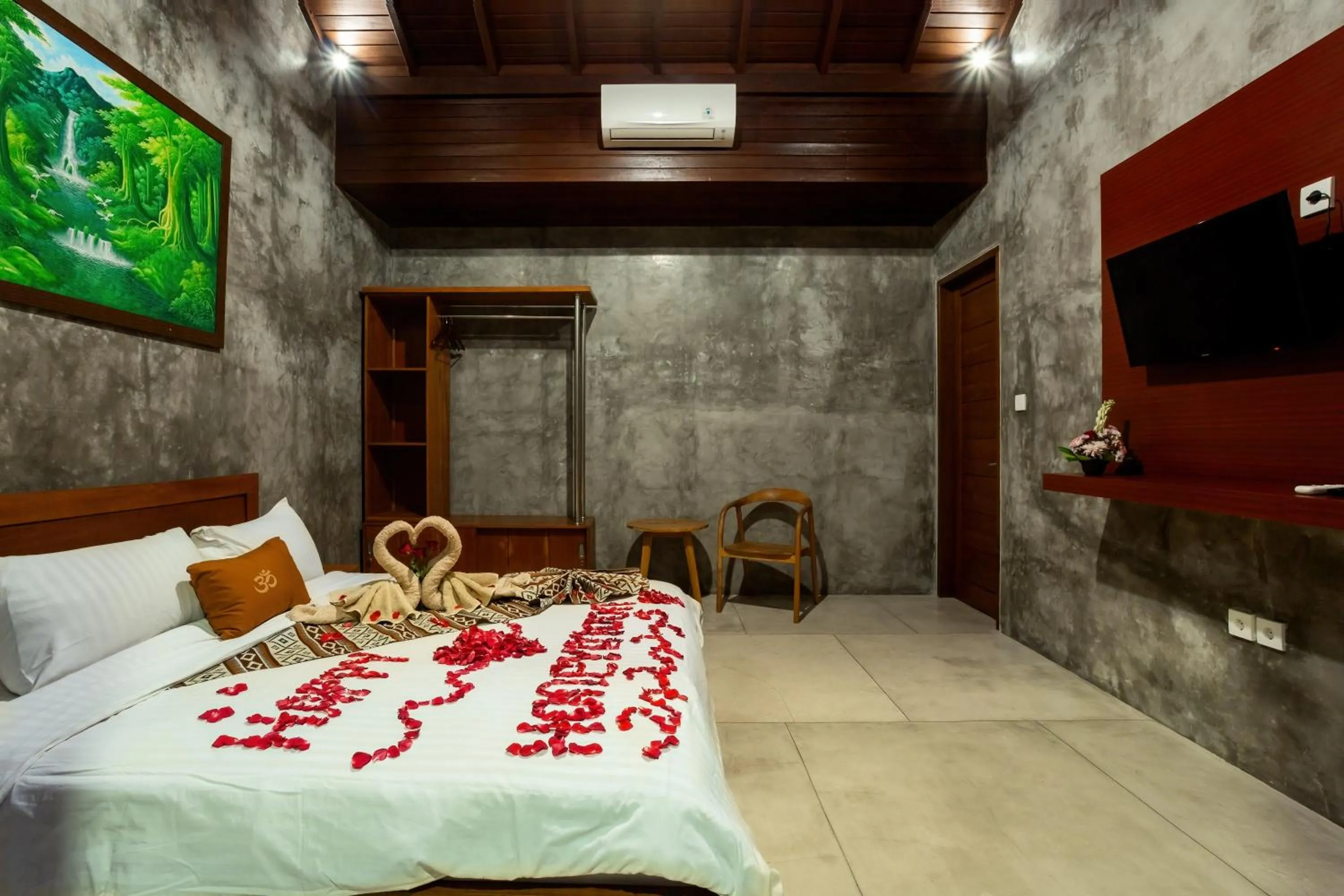 Bedroom, Bed in Om Villas Kedungu