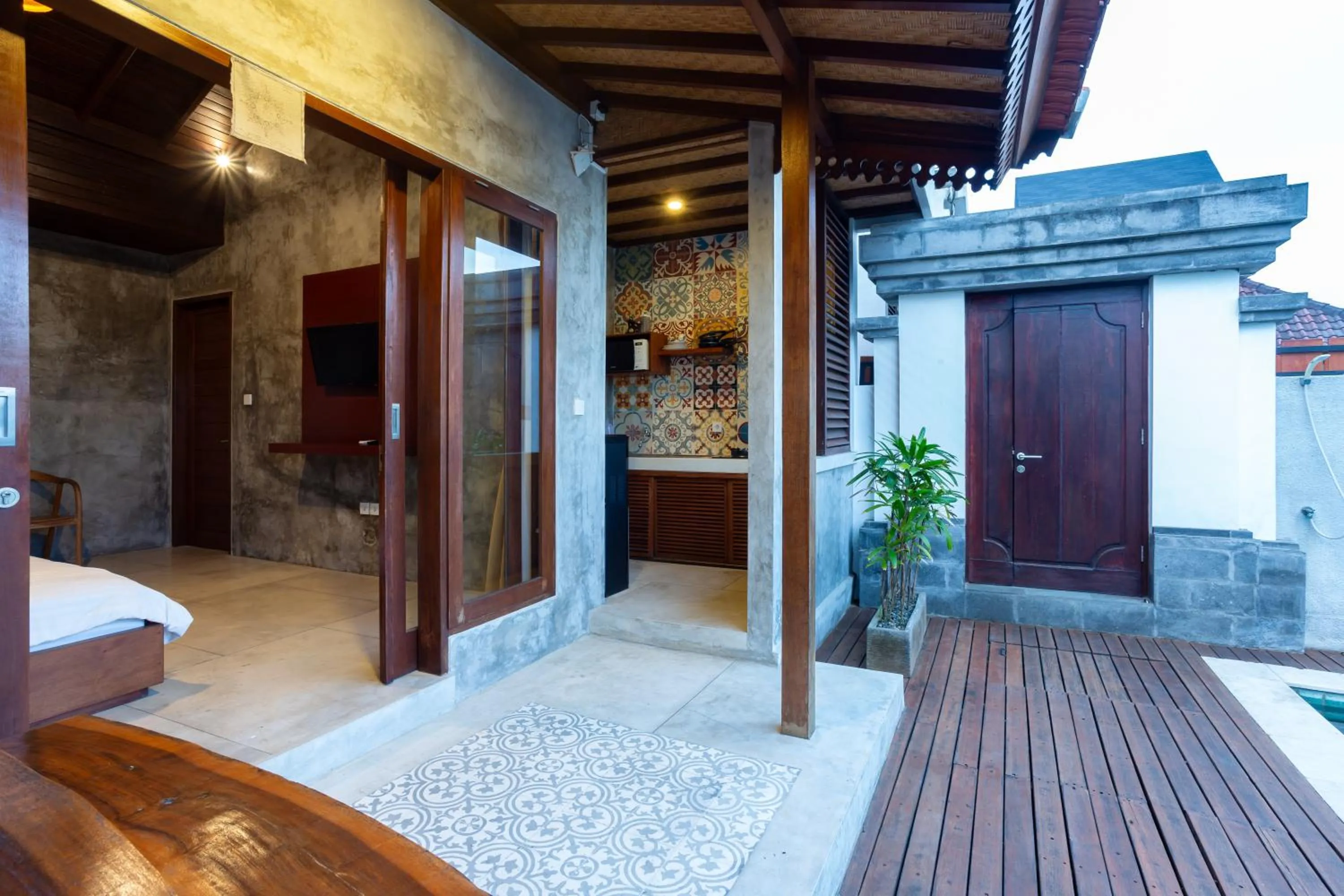 Kitchen or kitchenette in Om Villas Kedungu