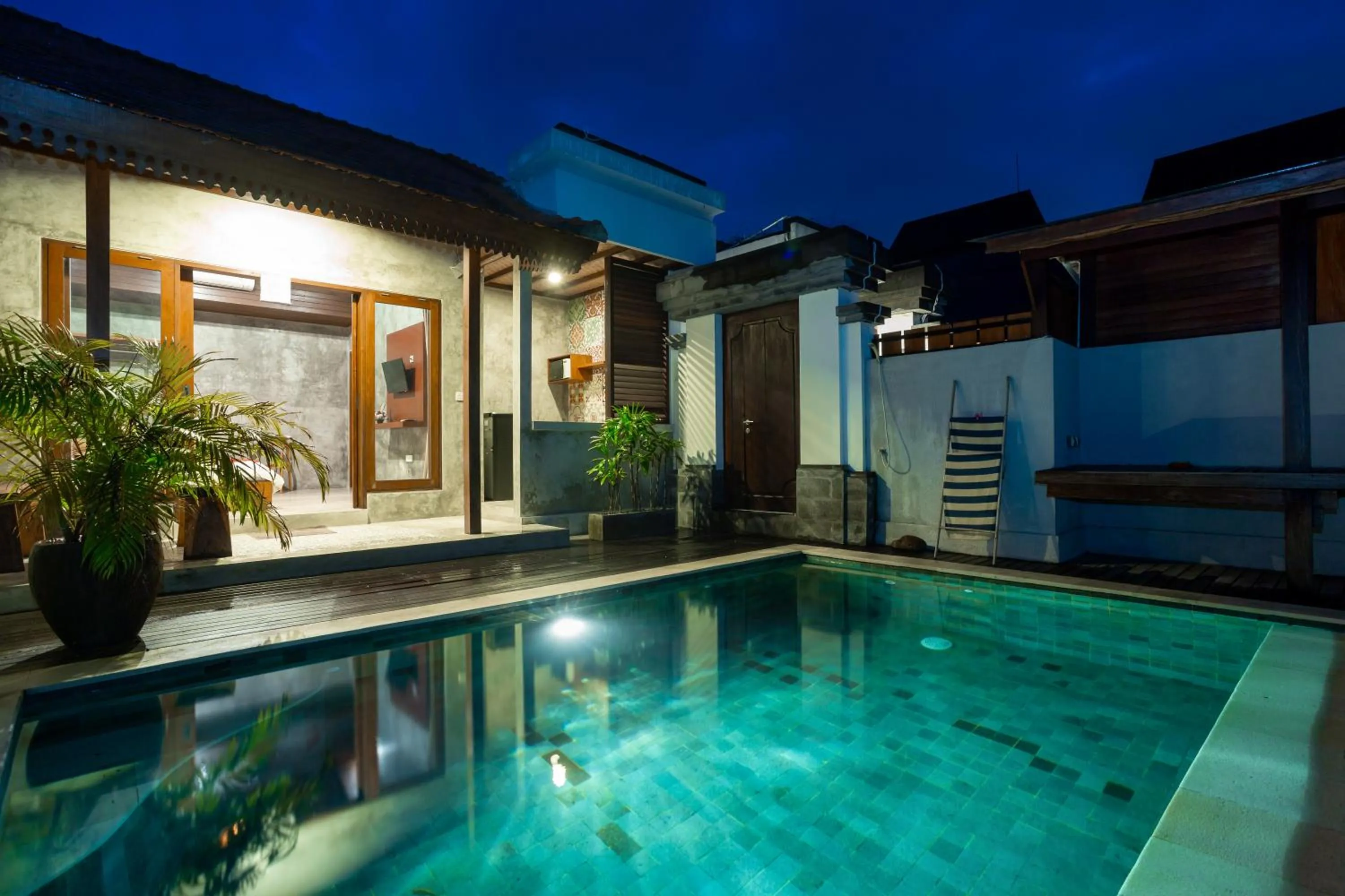 Pool view in Om Villas Kedungu