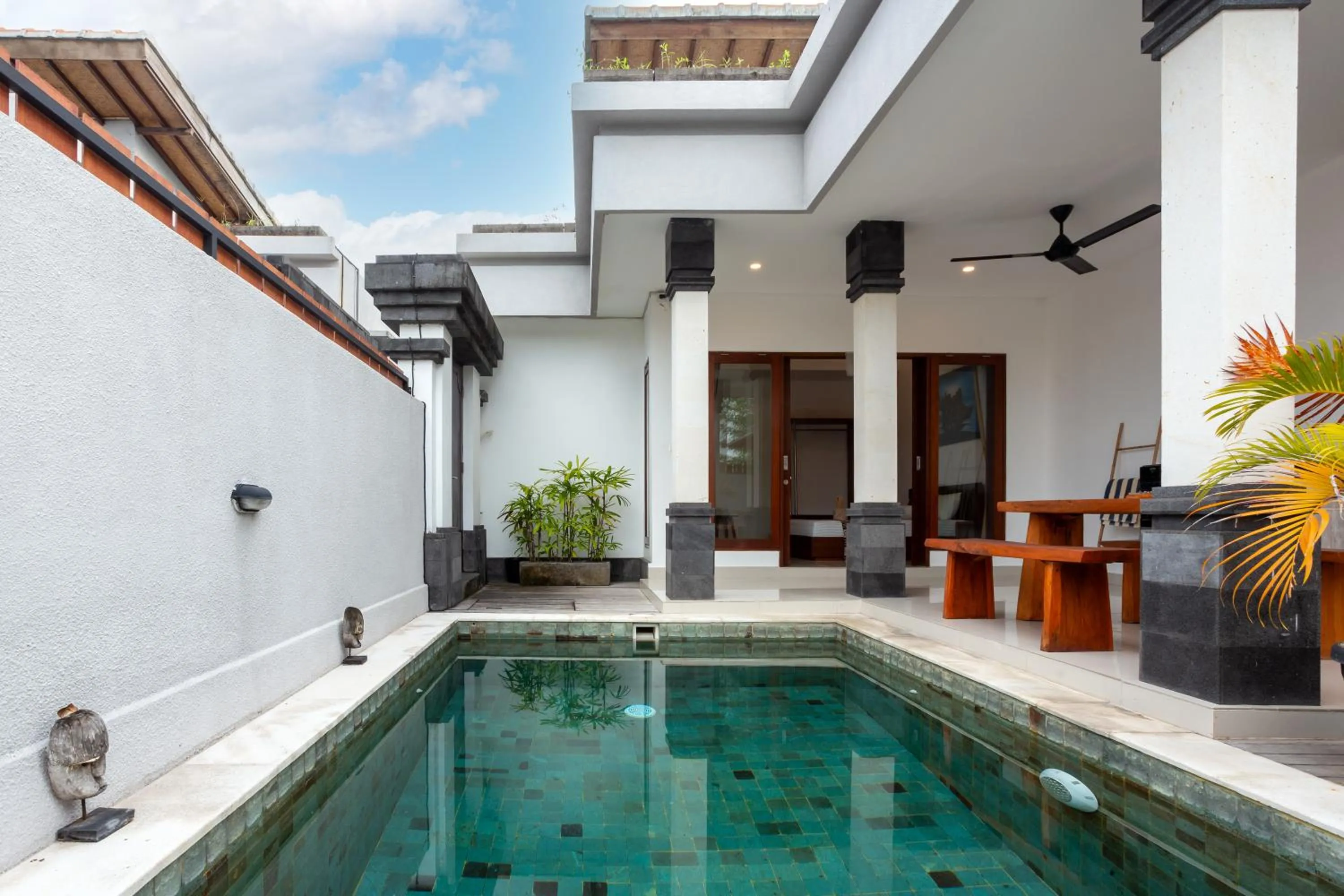 Pool view in Om Villas Kedungu