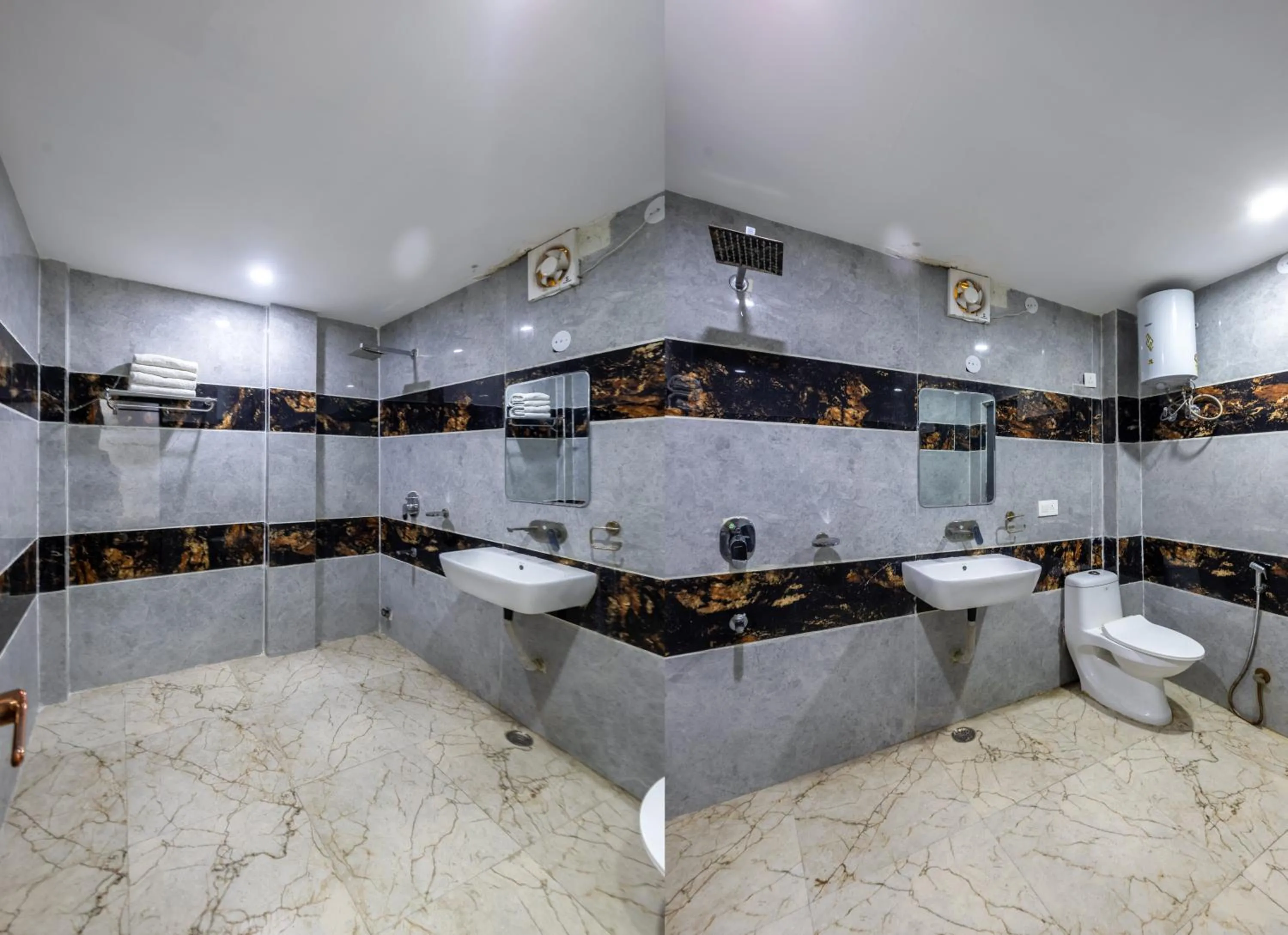 Shower in Hotel Admire Inn Sec - 104 By ASPL