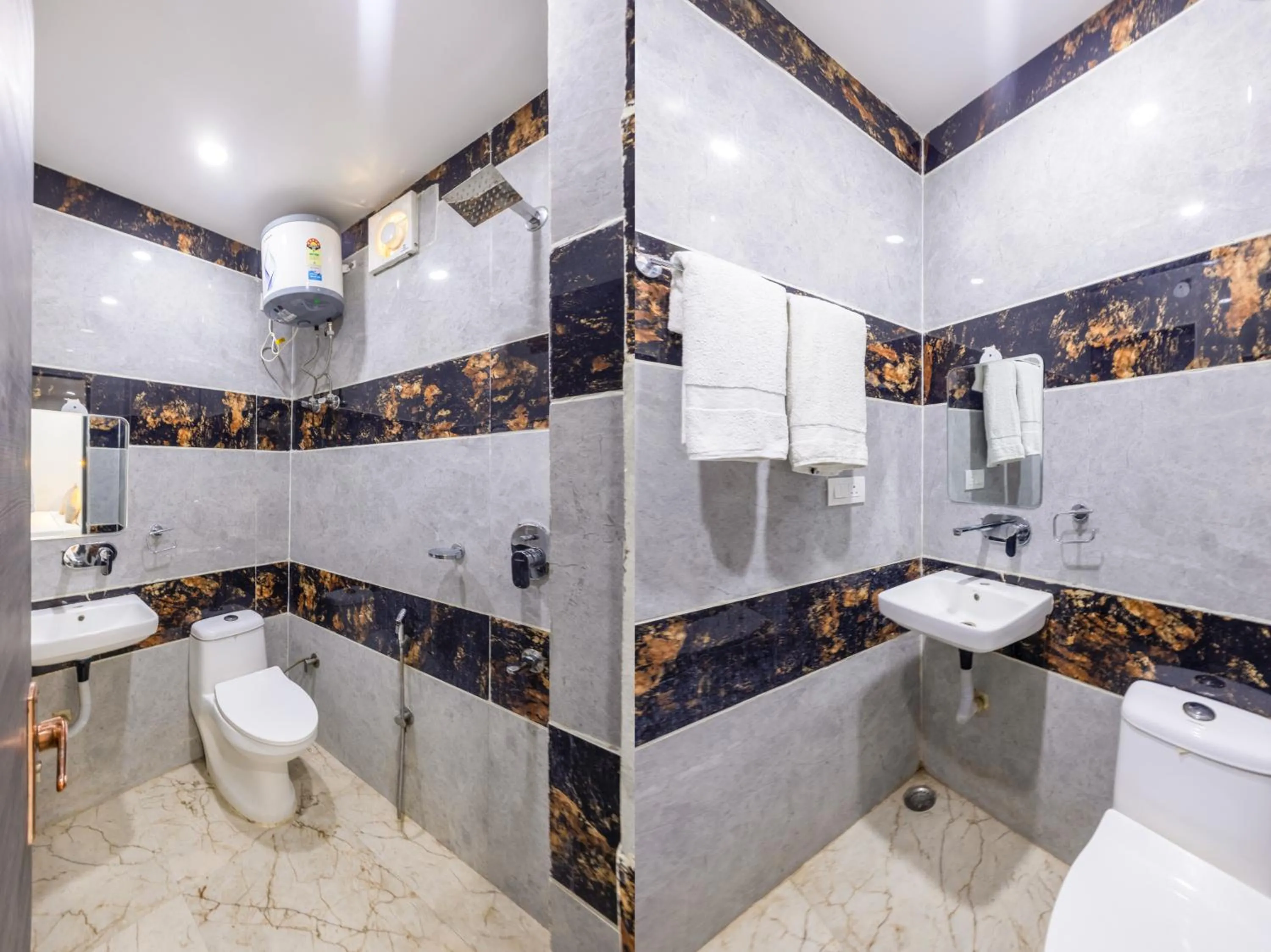 Shower in Hotel Admire Inn Sec - 104 By ASPL