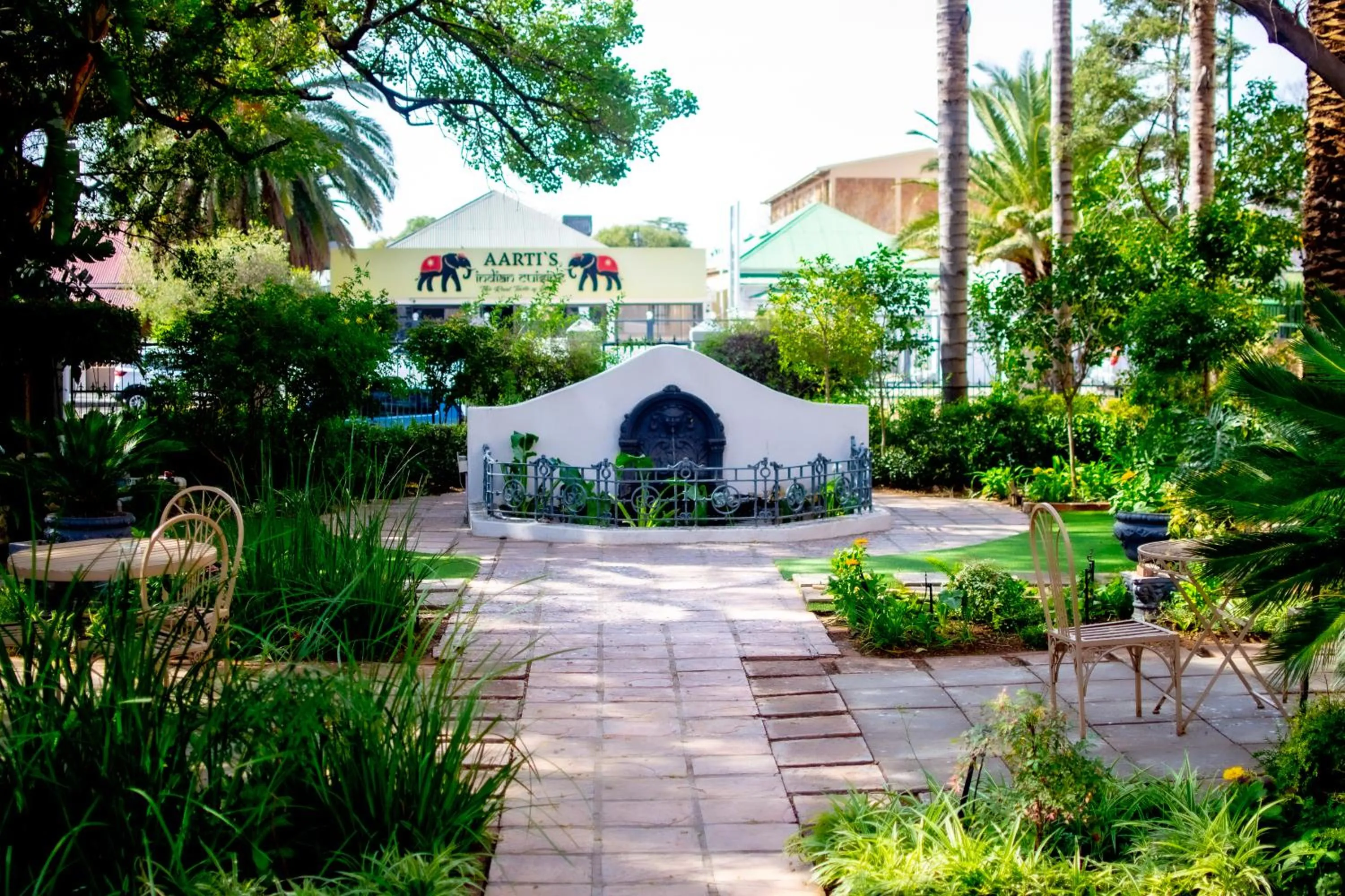 Garden view in Cecil John Rhodes Guest house