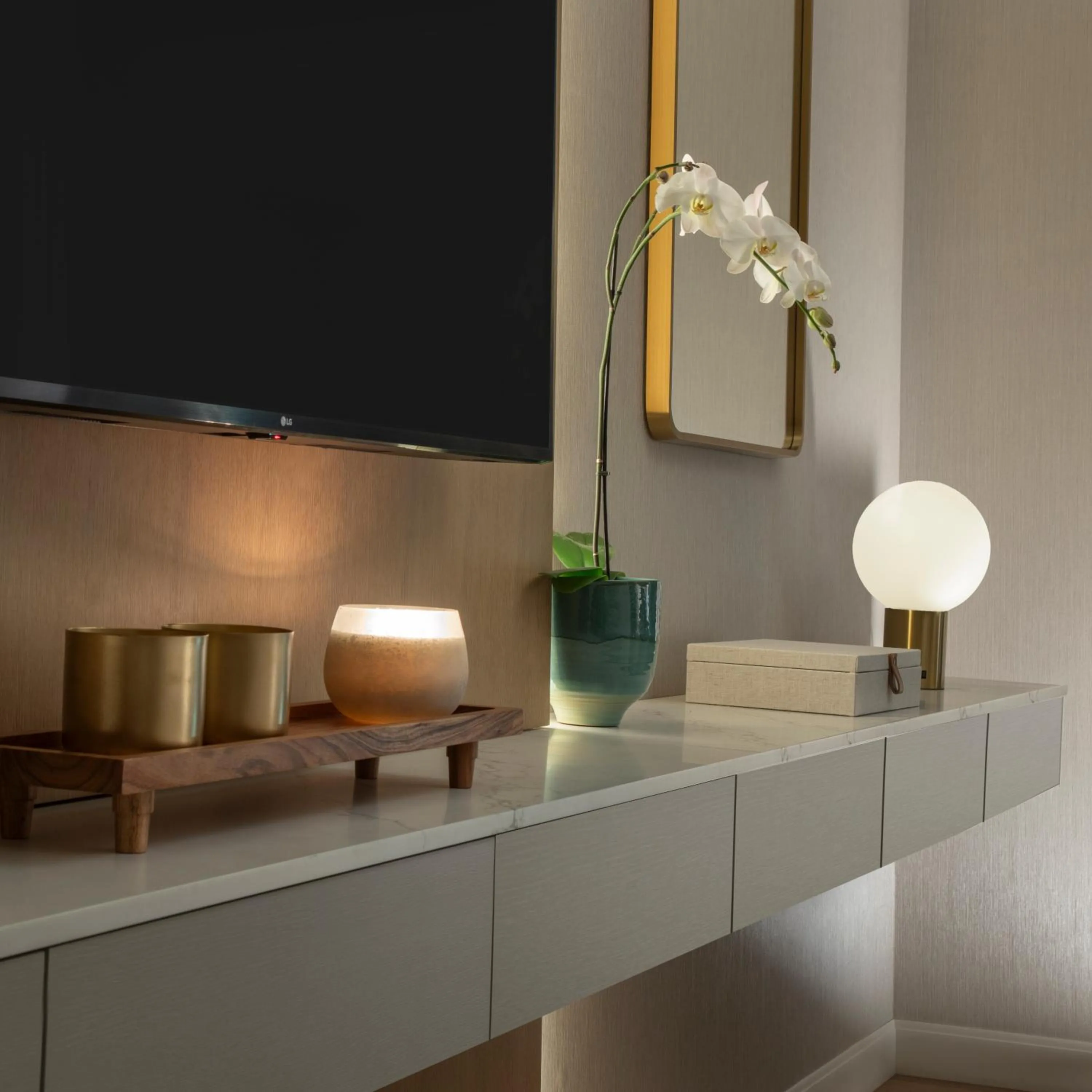 Decorative detail in Hilton Arcadia Los Angeles