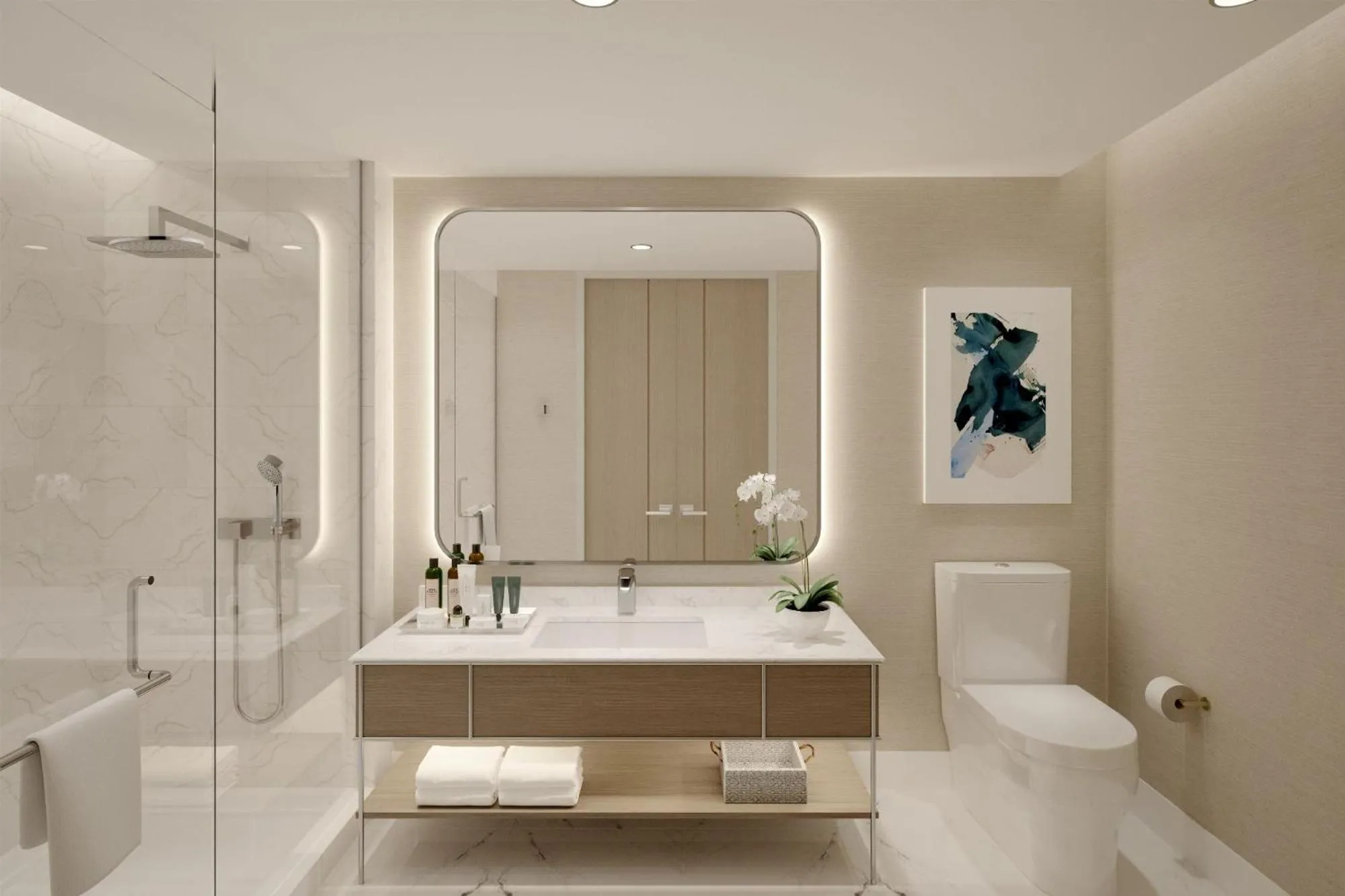 Bathroom in Hilton Arcadia Los Angeles