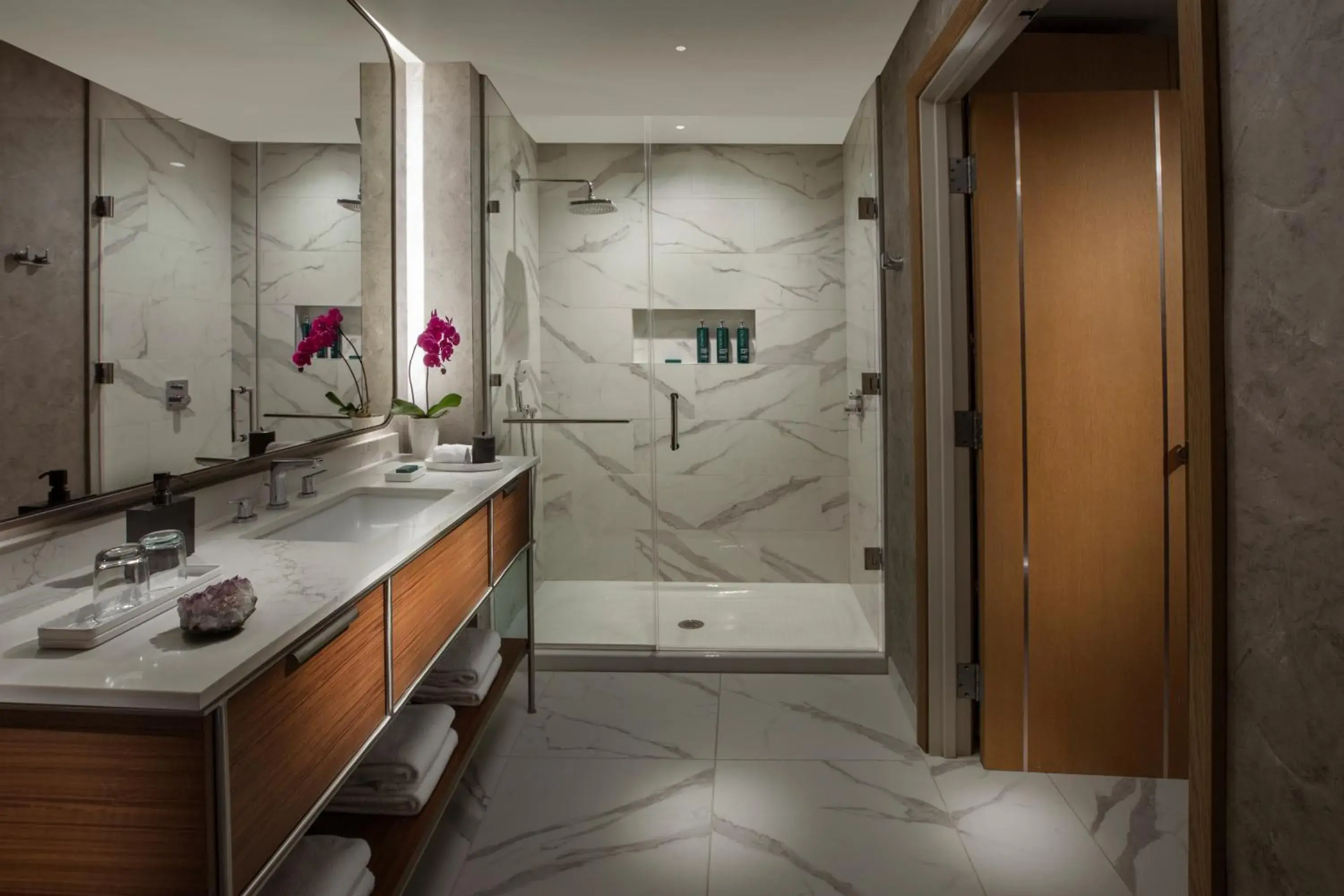 Bathroom in Hilton Arcadia Los Angeles Bathroom in Hilton Arcadia Los Angeles