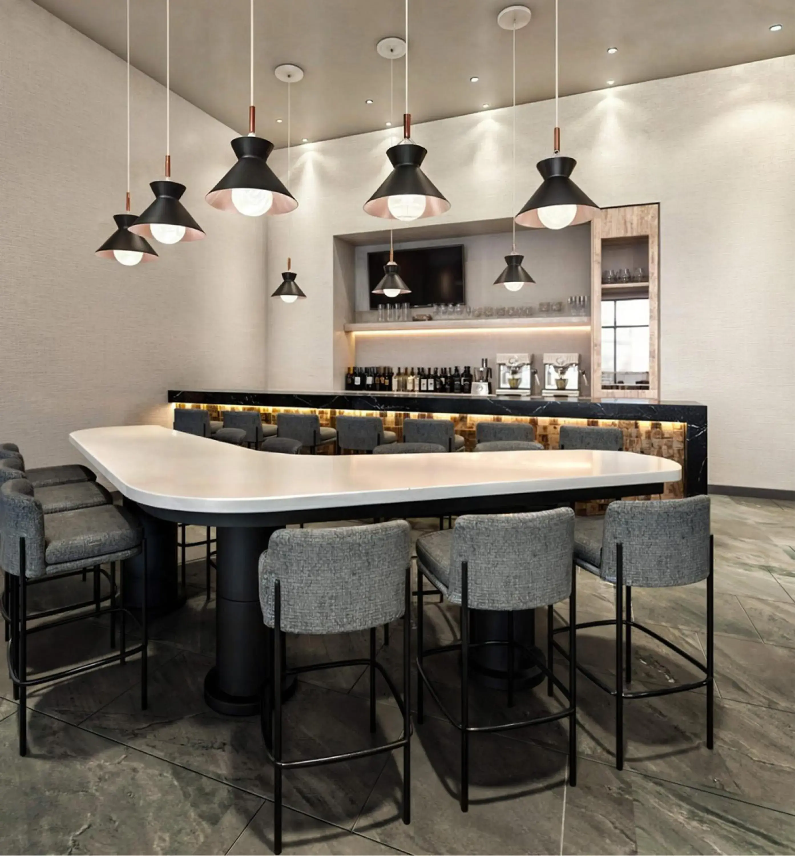 Lounge or bar in Homewood Suites By Hilton Saltillo Lounge or bar in Homewood Suites By Hilton Saltillo