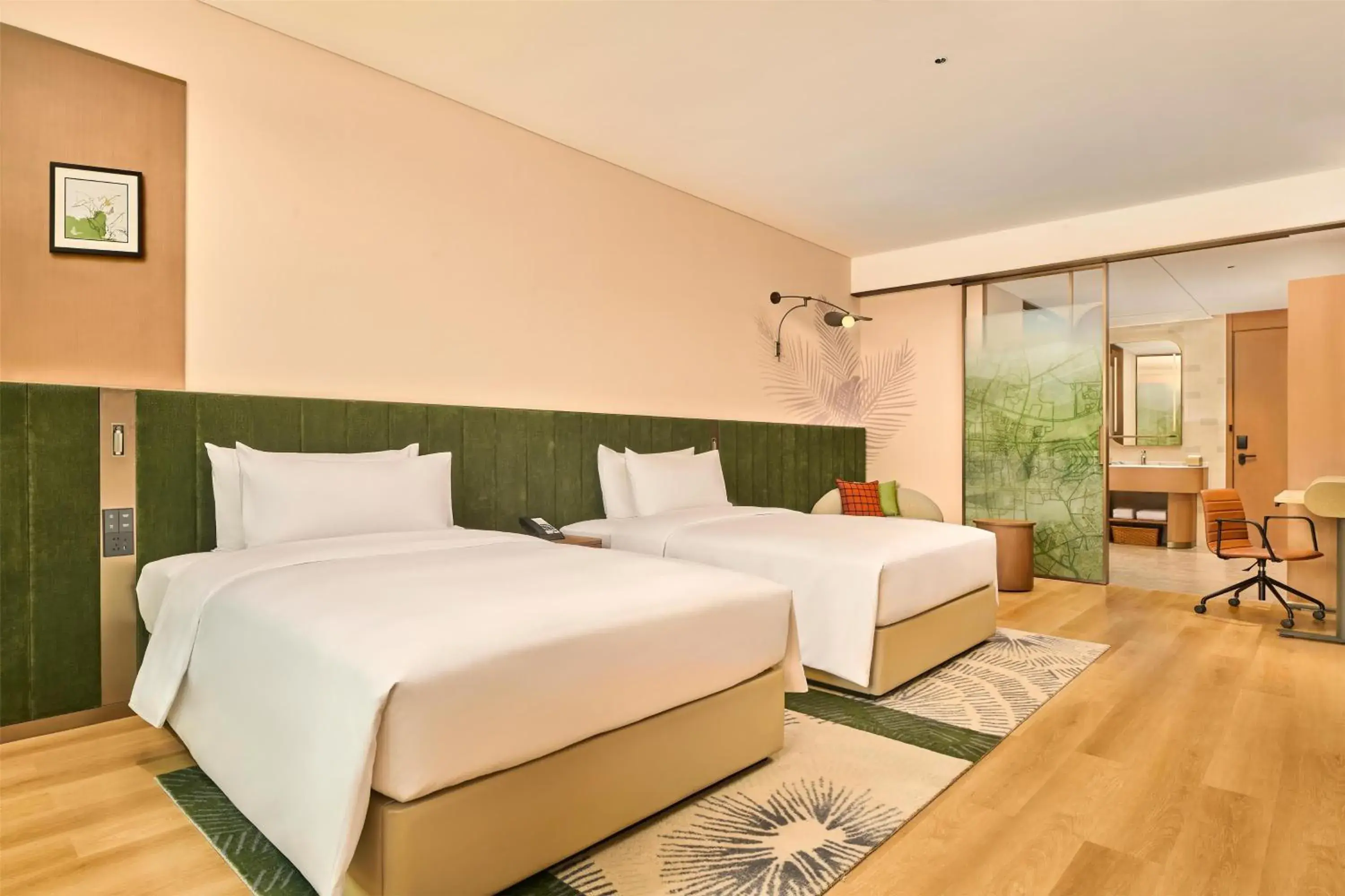 Twin Room in Hilton Garden Inn Zhongshan South Twin Room in Hilton Garden Inn Zhongshan South