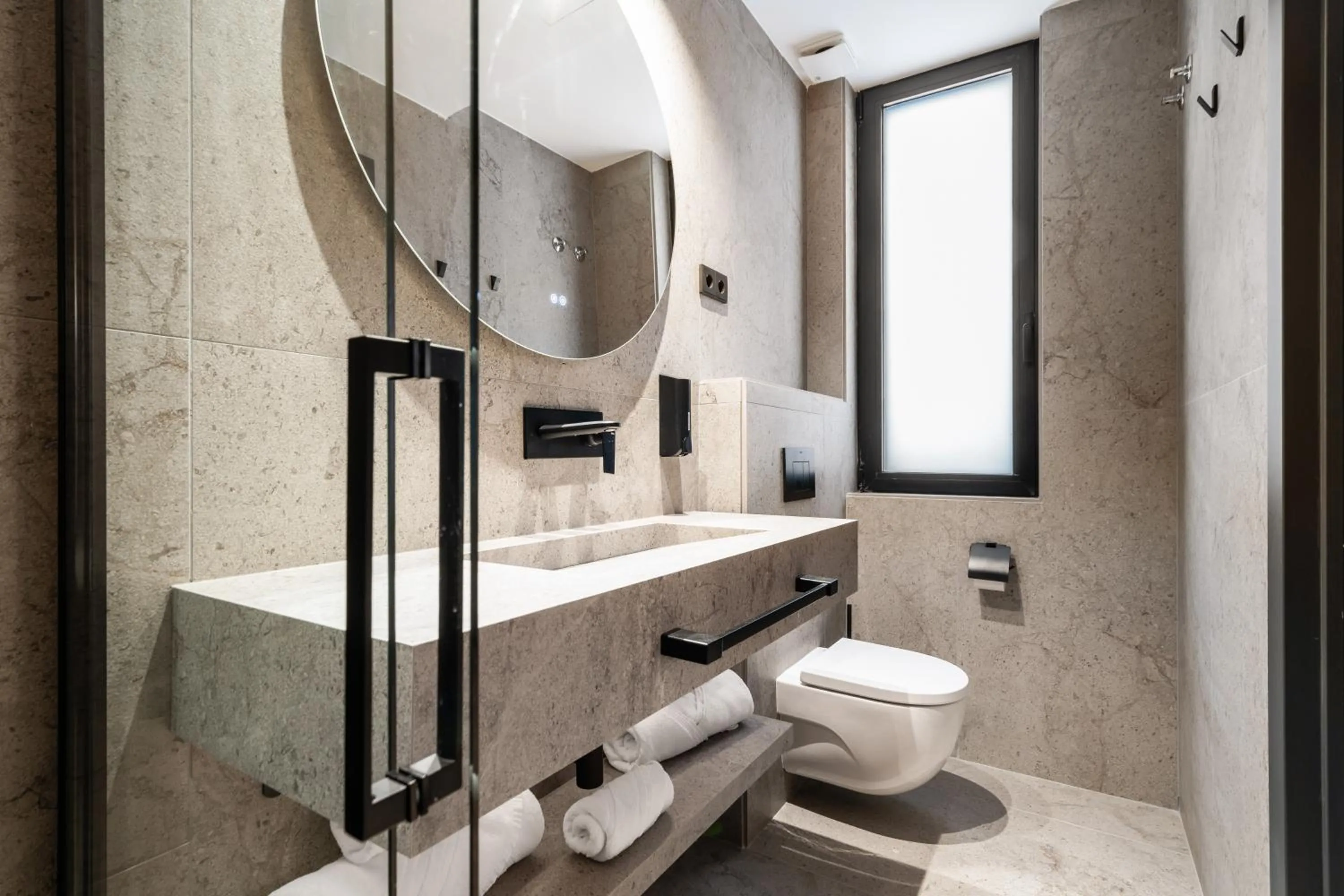 Toilet in Pacifico Suites near Retiro