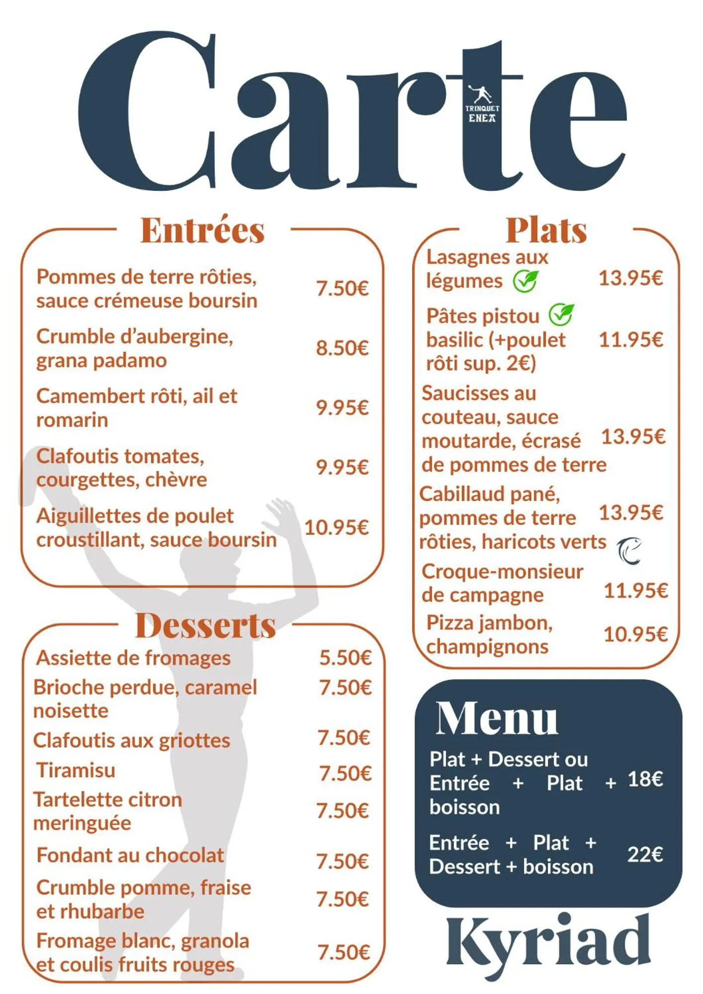 Restaurant/places to eat in KYRIAD DAX - Saint Paul lès Dax