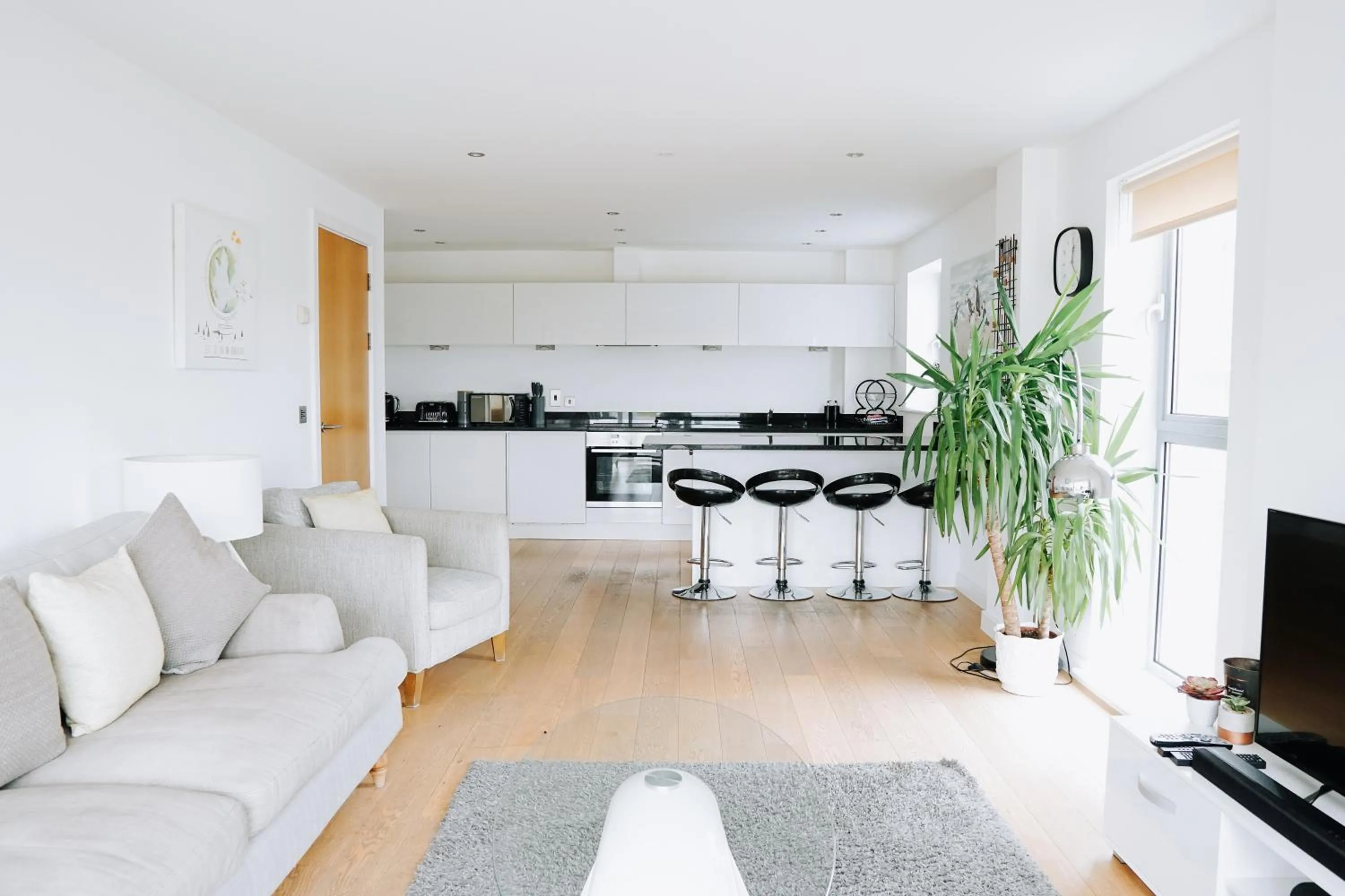 Living room in Azure 7 Apartment