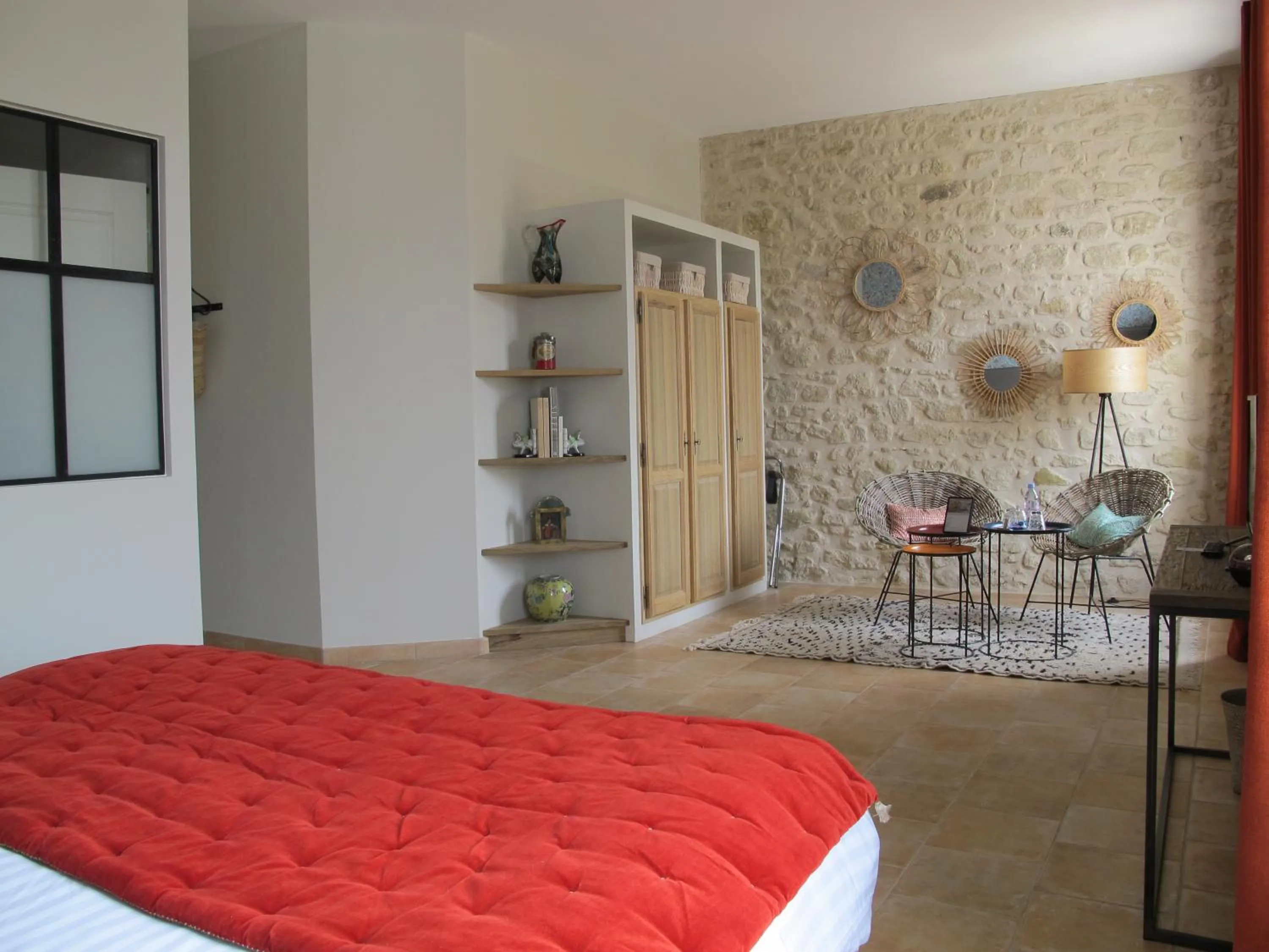 Bedroom in La Cour Des Sens