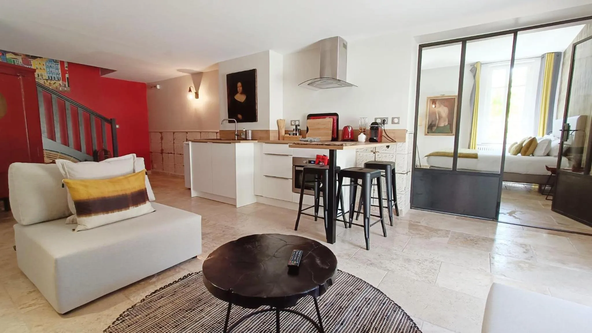 Kitchen or kitchenette in La Cour Des Sens