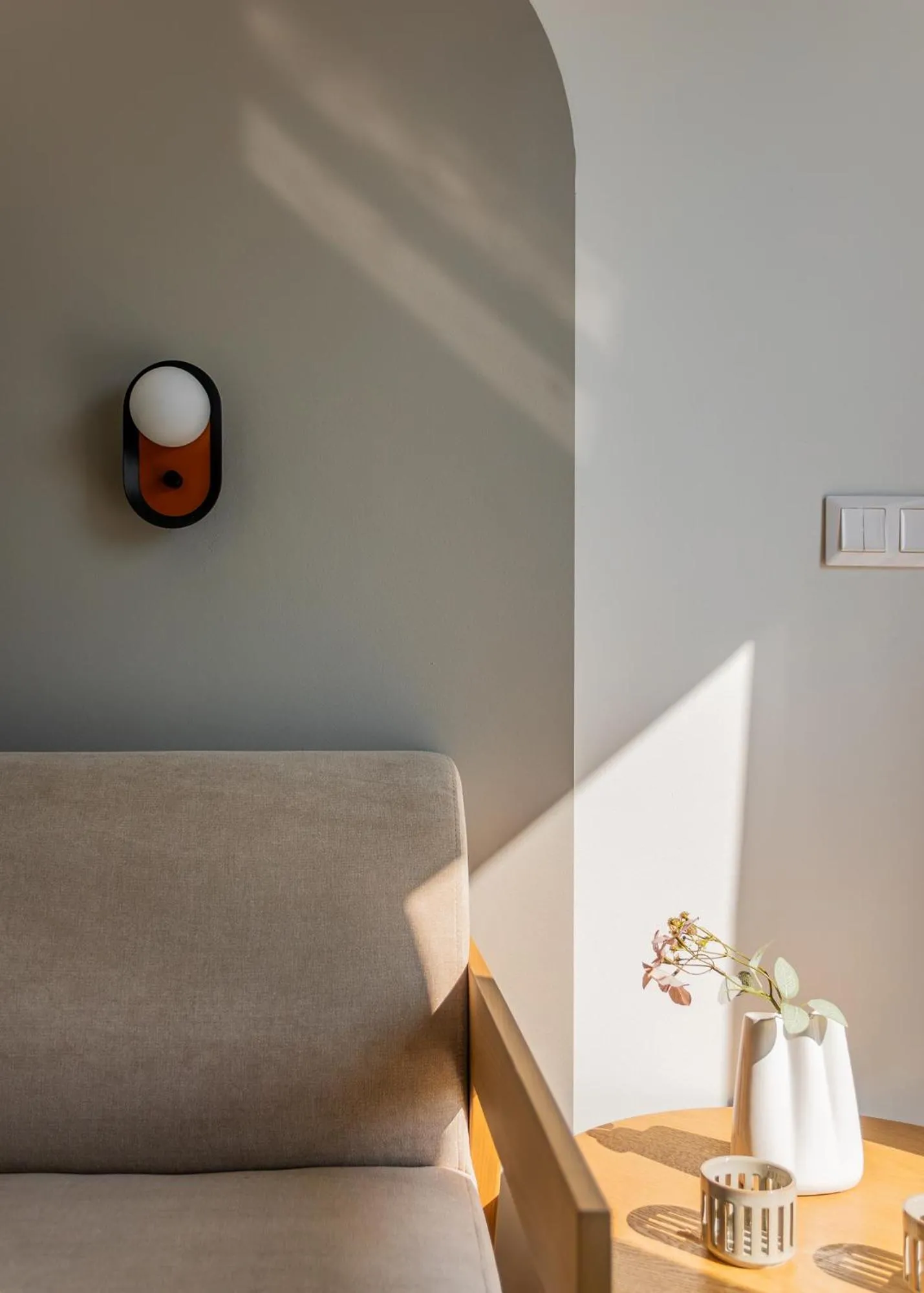 Seating area in Sol by Zoia Living
