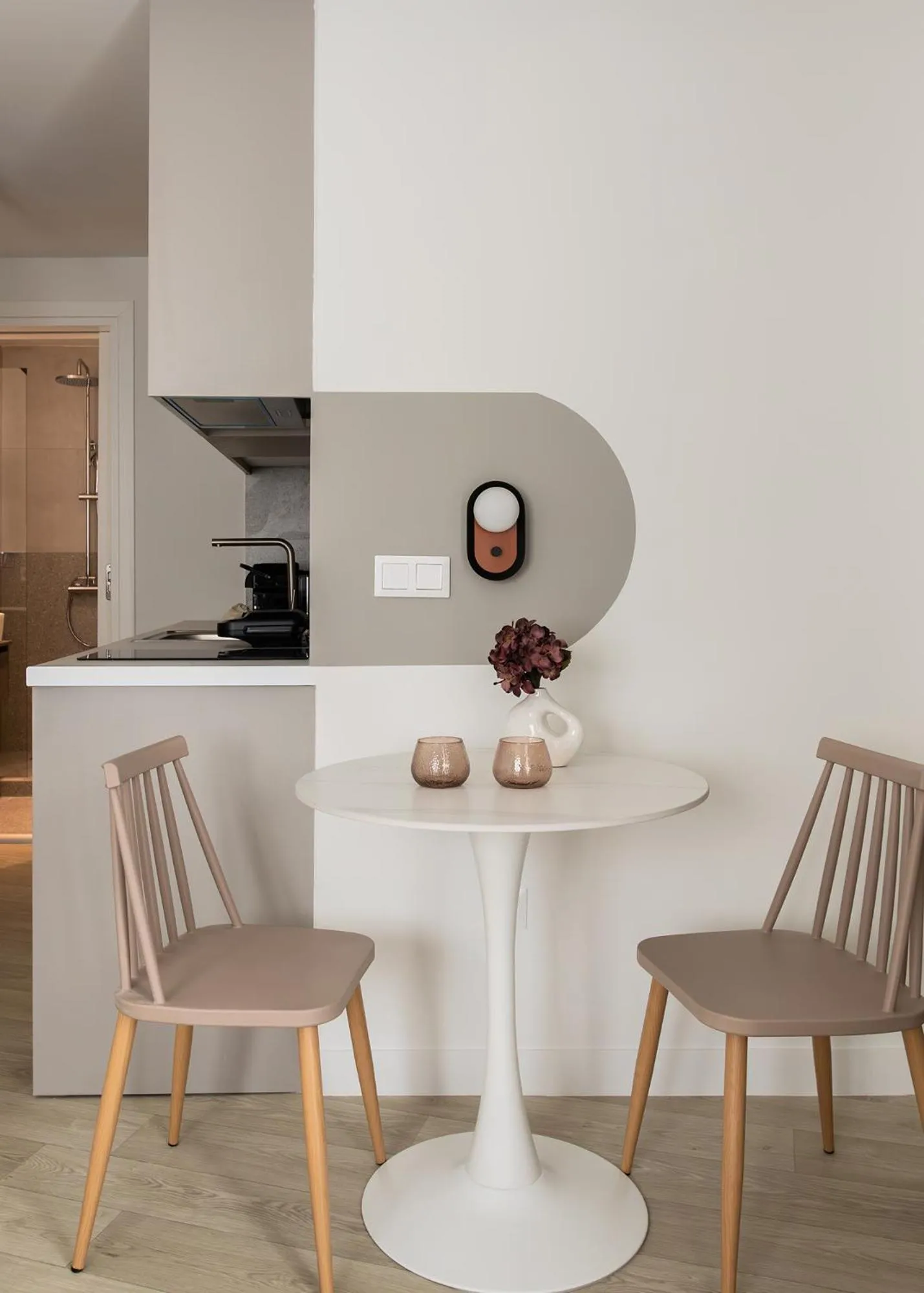Seating area in Sol by Zoia Living