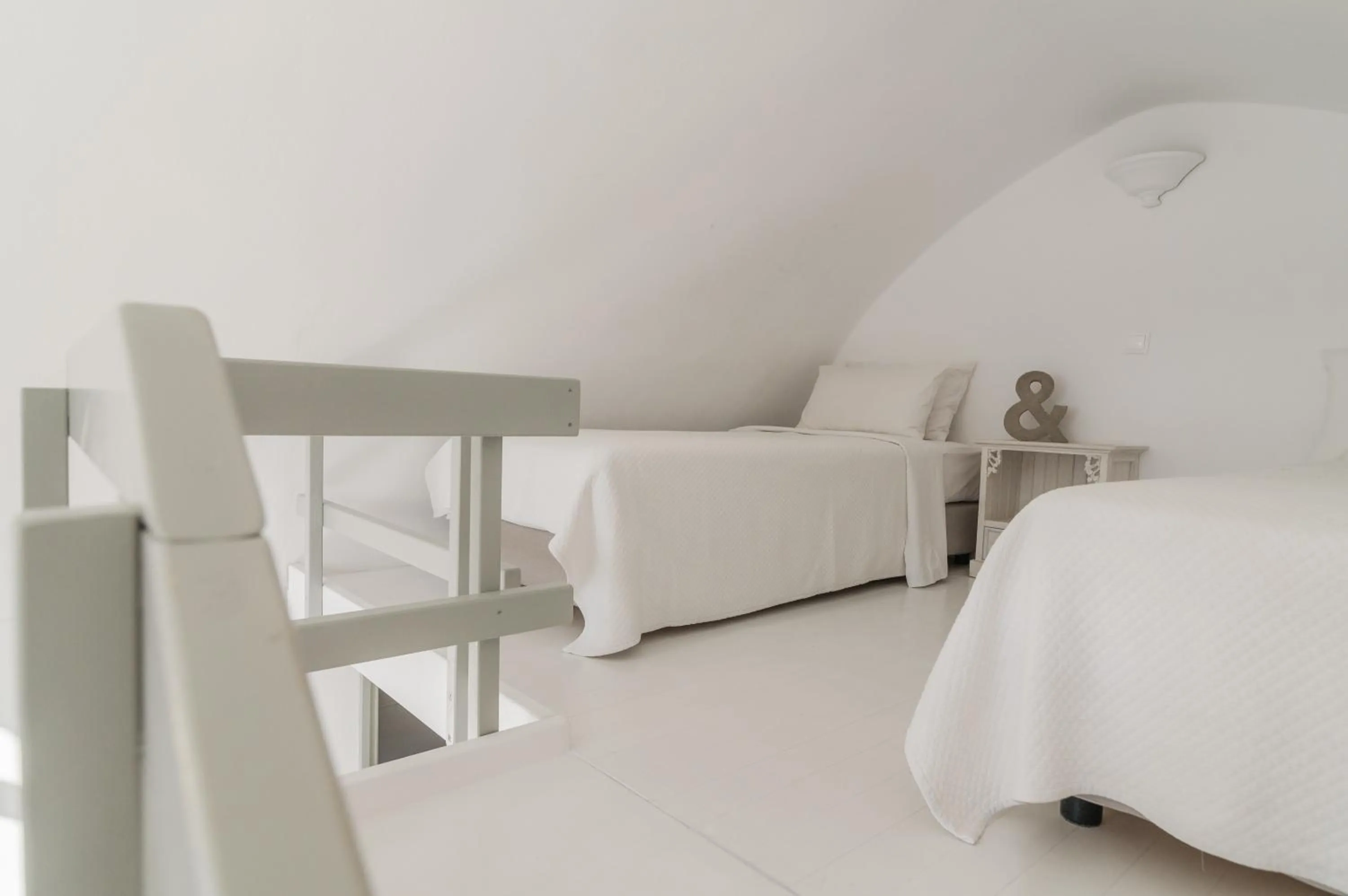 Bed in Kampanario Luxury Two-Bedroom Villa with Private Jacuzzi